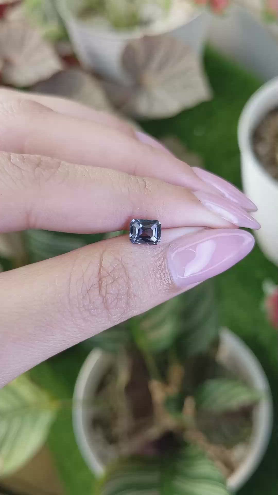 1.18 Ct. Greyish Blue Spinel from Ceylon (Sri Lanka) Size Video
