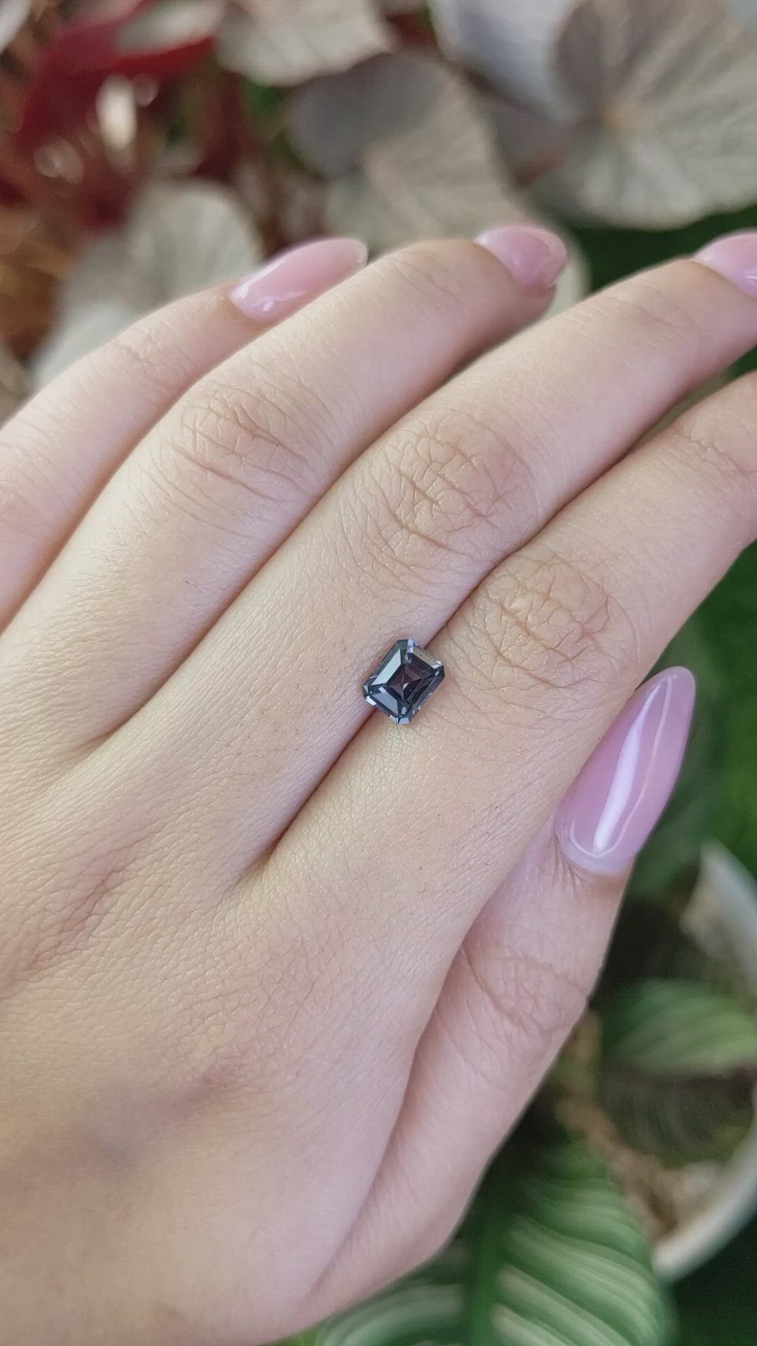 1.18 Ct. Greyish Blue Spinel from Ceylon (Sri Lanka) Size Video