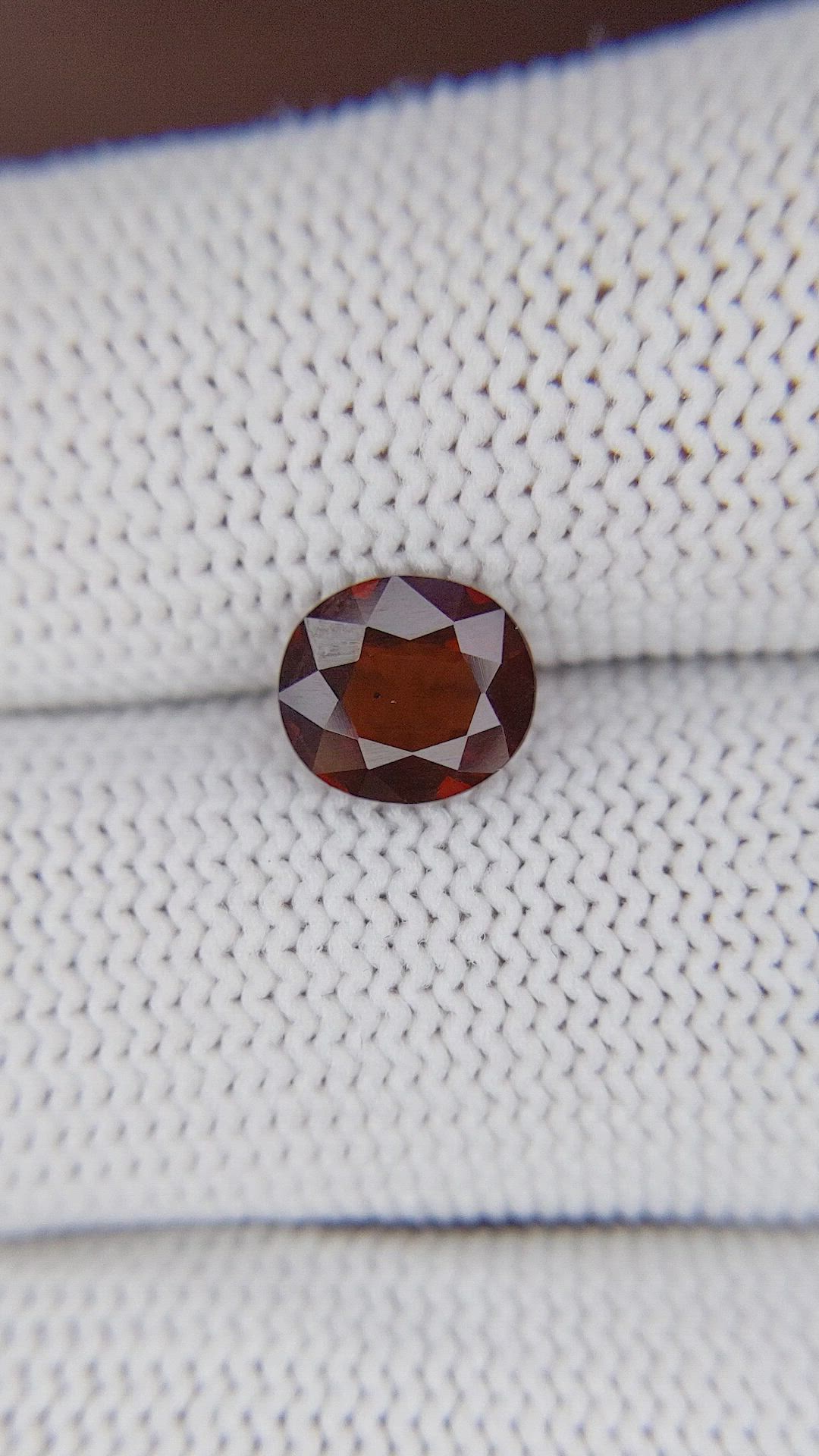 1.40 Ct. Orangish Red Garnet Size Video