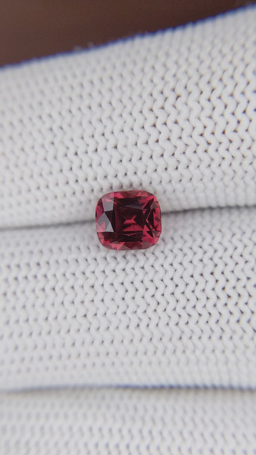 1.63 Ct. Pinkish Red Garnet Size Video