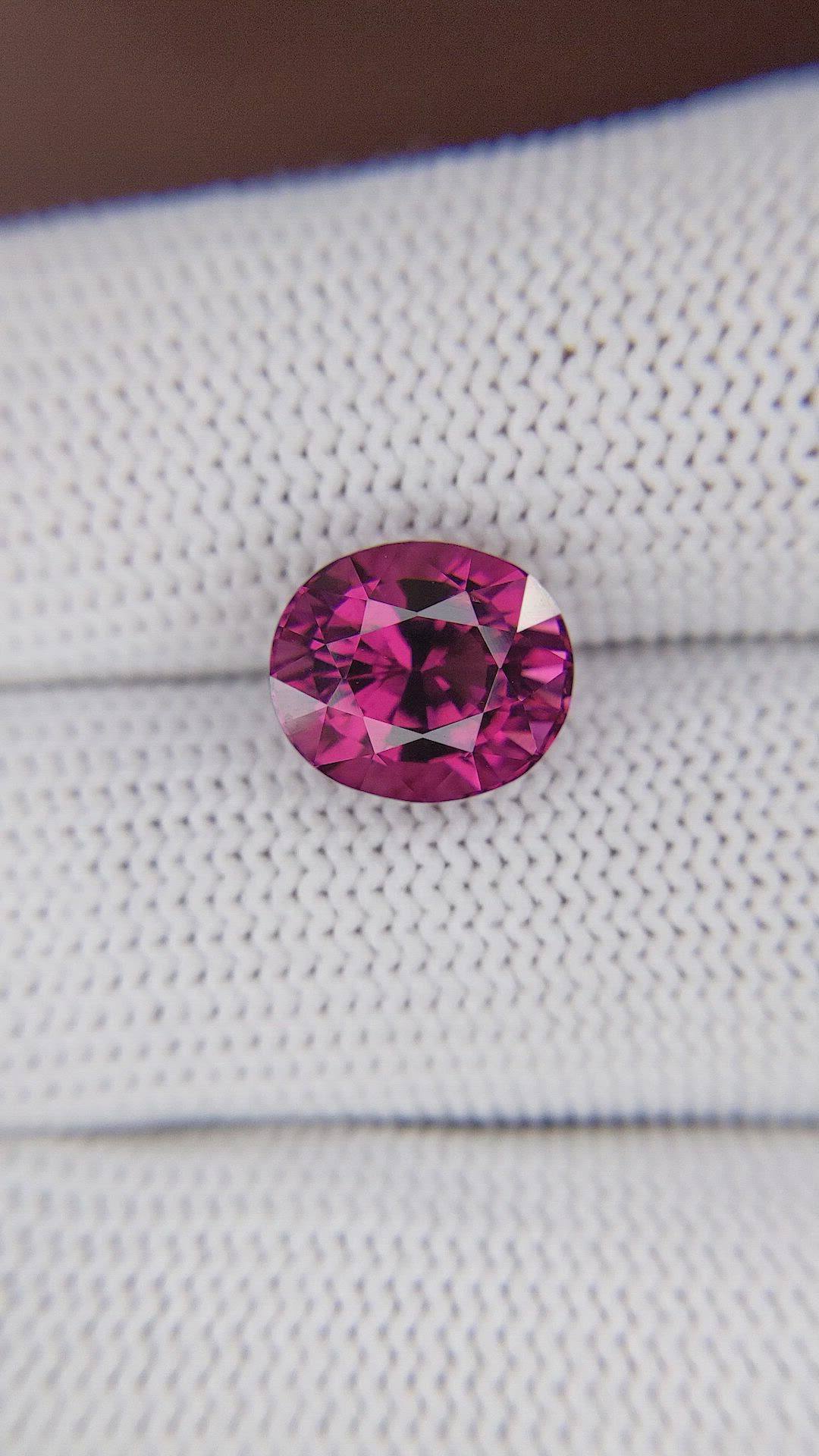 5.29 Ct. Purplish Pink Garnet Size Video