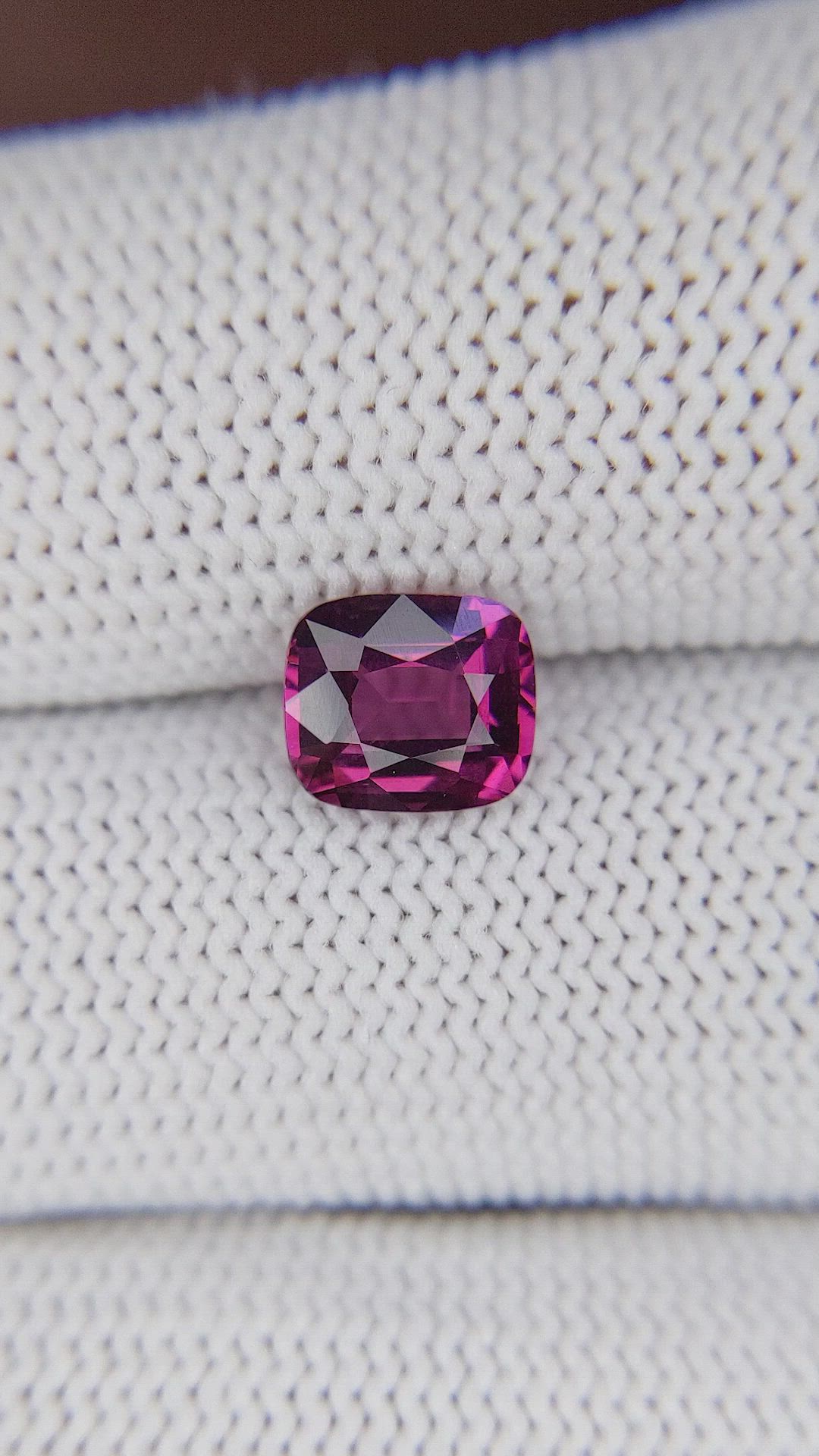 1.72 Ct. Purplish Pink Garnet Size Video