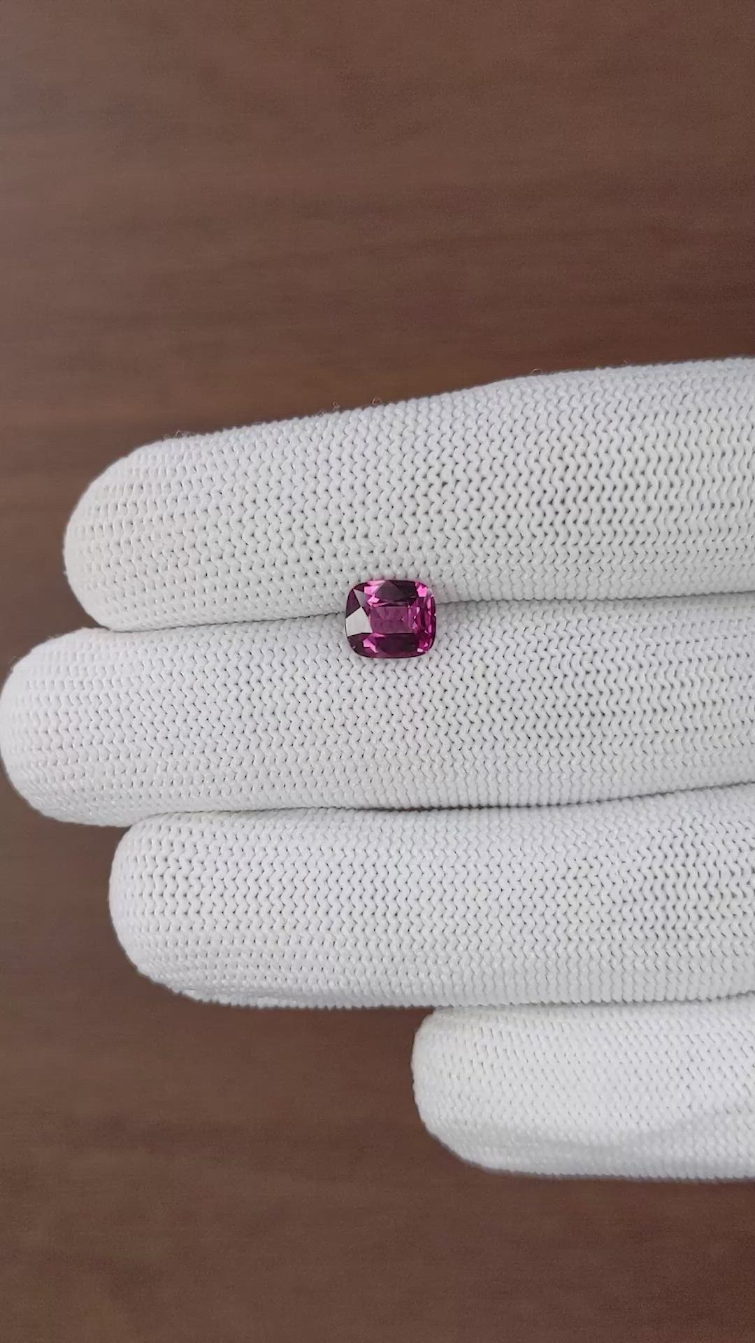 1.72 Ct. Purplish Pink Garnet Size Video
