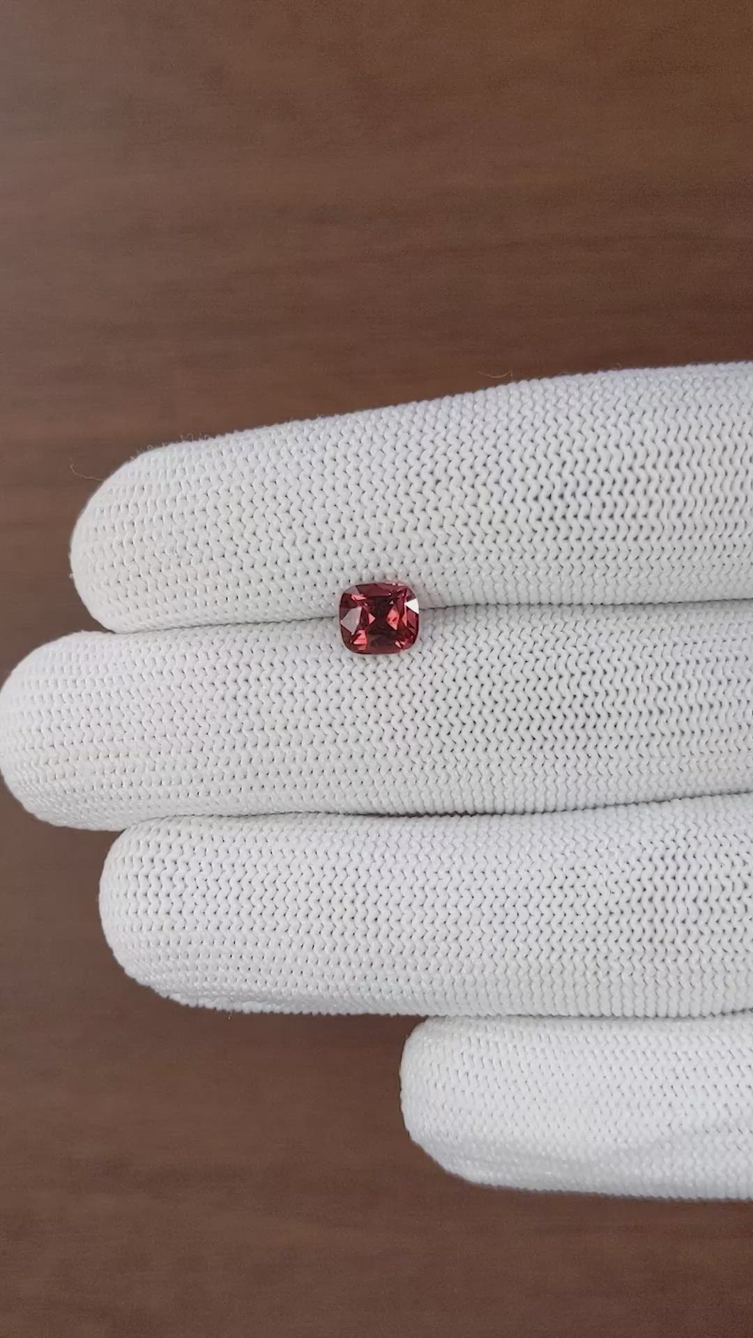 1.57 Ct. Reddish Brown Garnet Size Video