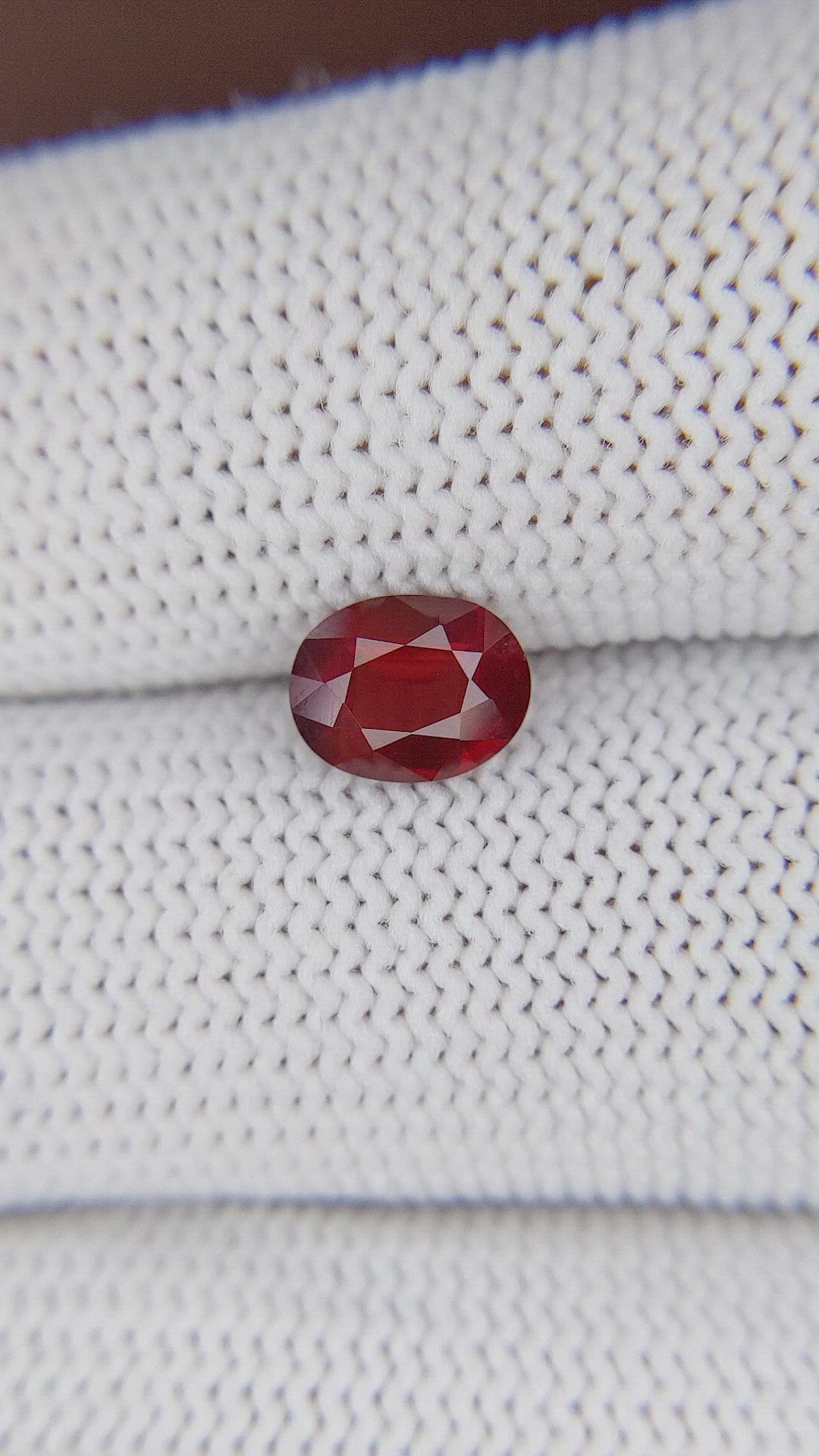 1.10 Ct. Orangish Red Malaya Garnet Size Video