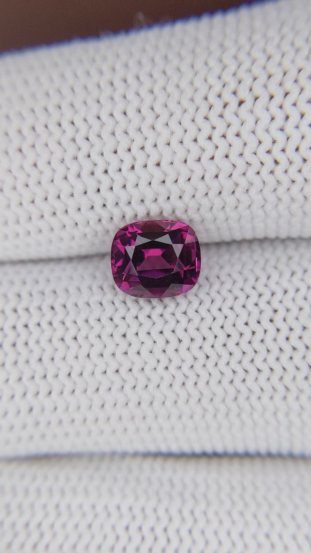 1.73 Ct. Pink Malaya Garnet Size Video