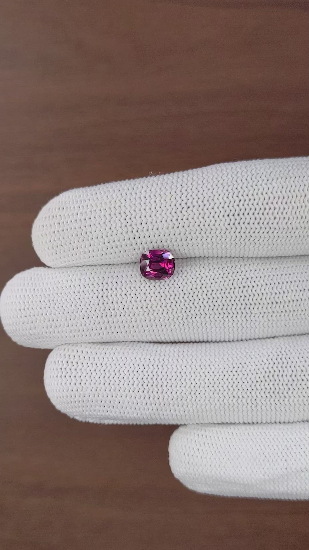 1.73 Ct. Pink Malaya Garnet Size Video