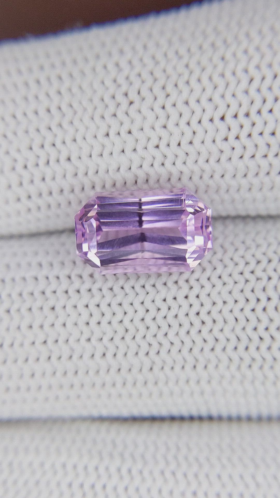 4.87 Ct. Pink Malaya Garnet Size Video