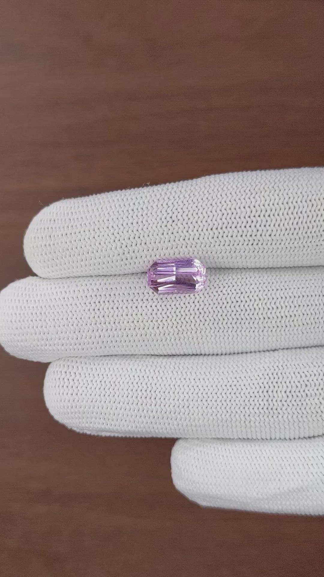 4.87 Ct. Pink Malaya Garnet Size Video