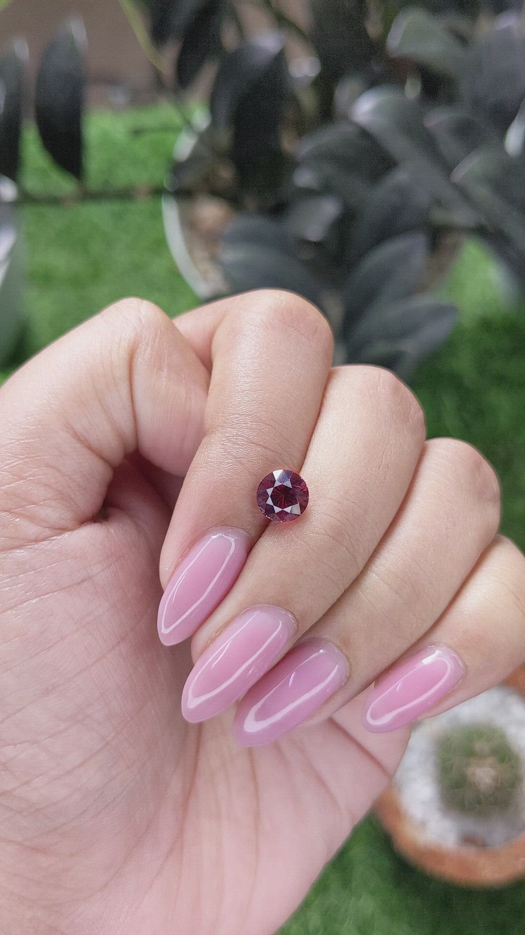 1.65 Ct. Red Rhodolite Garnet Size Video