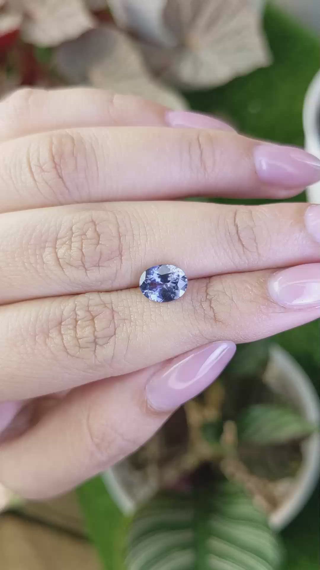 1.54 Ct. Blue Spinel from Ceylon (Sri Lanka) Size Video