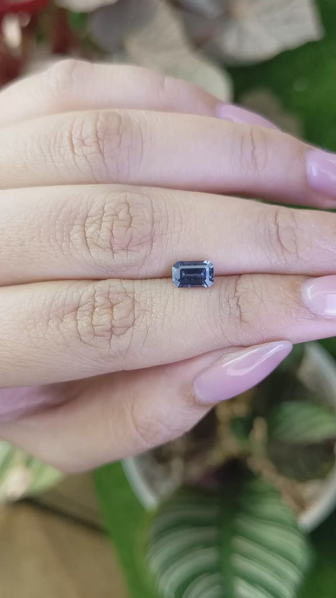 0.99 Ct. Blue Spinel from Ceylon (Sri Lanka) Size Video