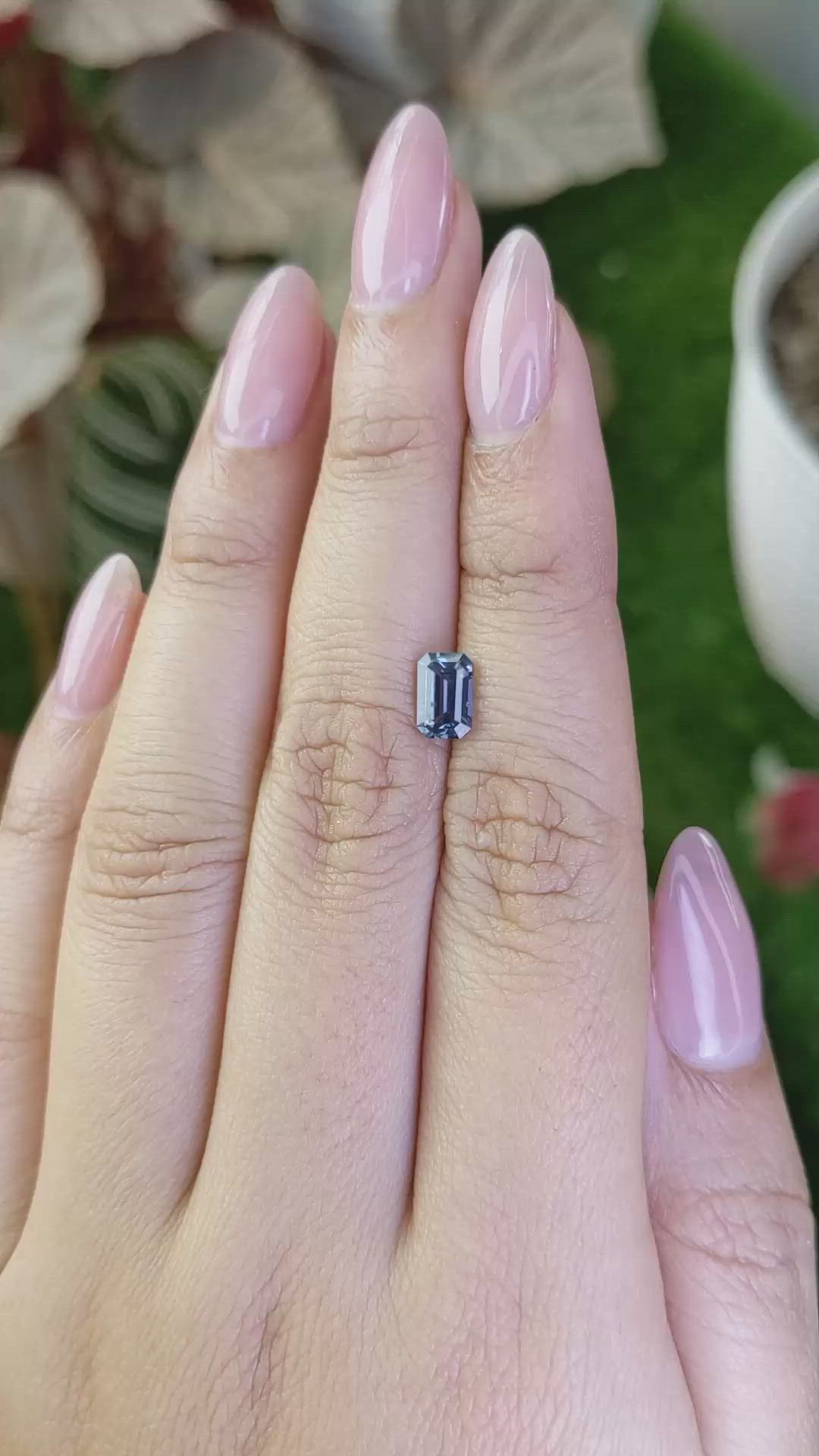 0.99 Ct. Blue Spinel from Ceylon (Sri Lanka) Size Video