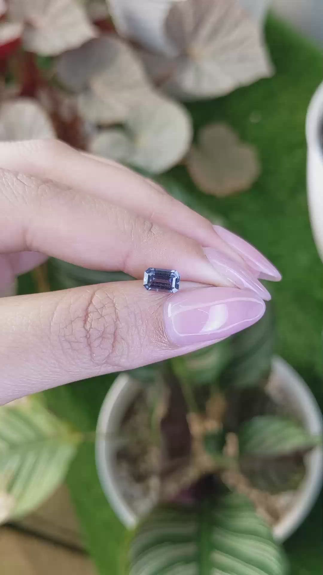 0.99 Ct. Blue Spinel from Ceylon (Sri Lanka) Size Video