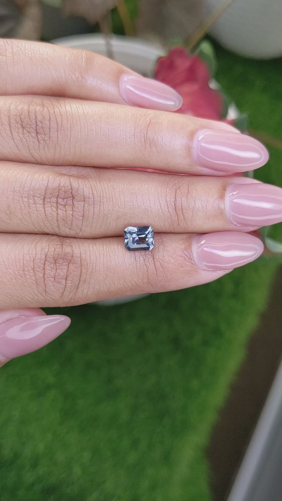1.36 Ct. Blue Spinel from Ceylon (Sri Lanka) Size Video