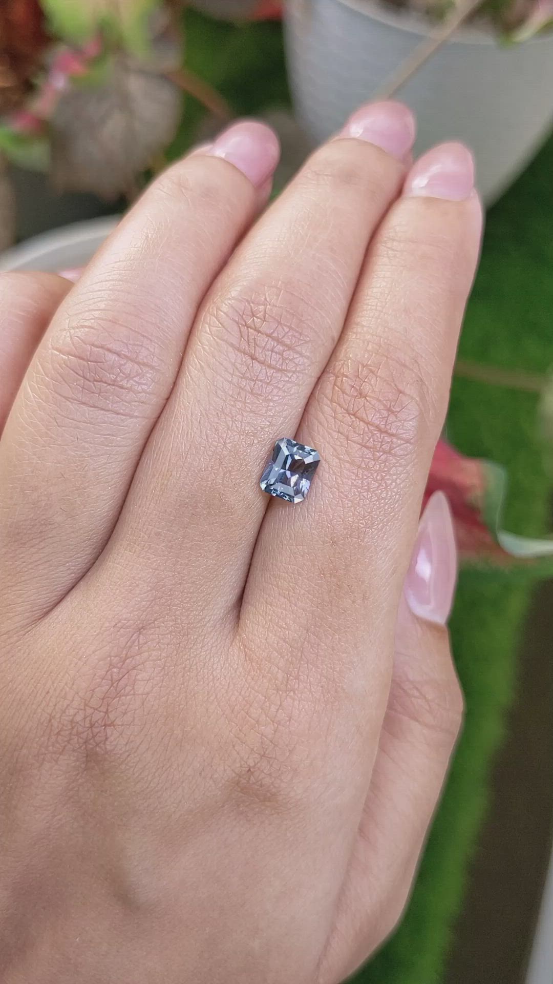1.36 Ct. Blue Spinel from Ceylon (Sri Lanka) Size Video