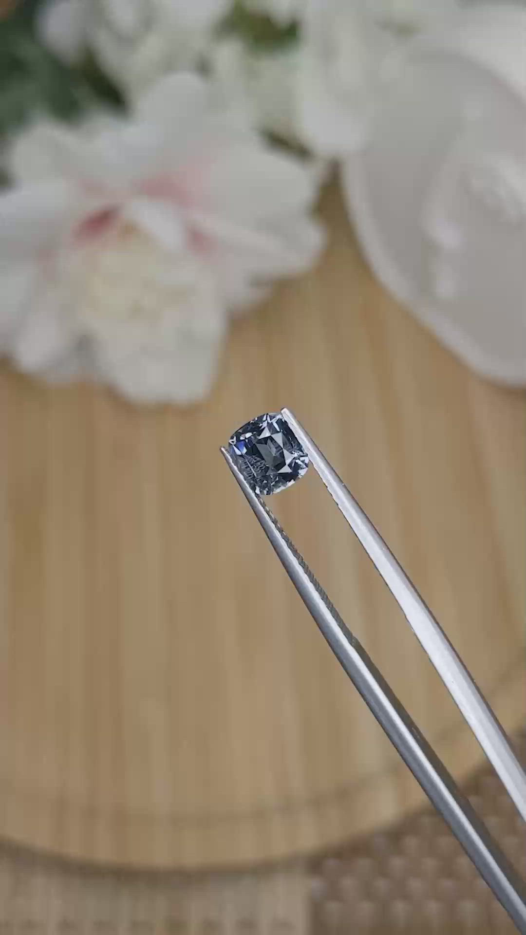 1.13 Ct. Blue Spinel from Ceylon (Sri Lanka) Size Video