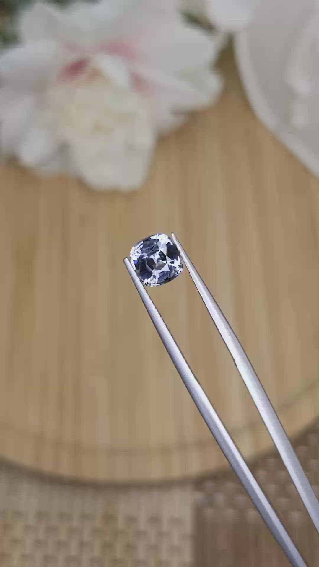 1.49 Ct. Blue Spinel from Ceylon (Sri Lanka) Size Video