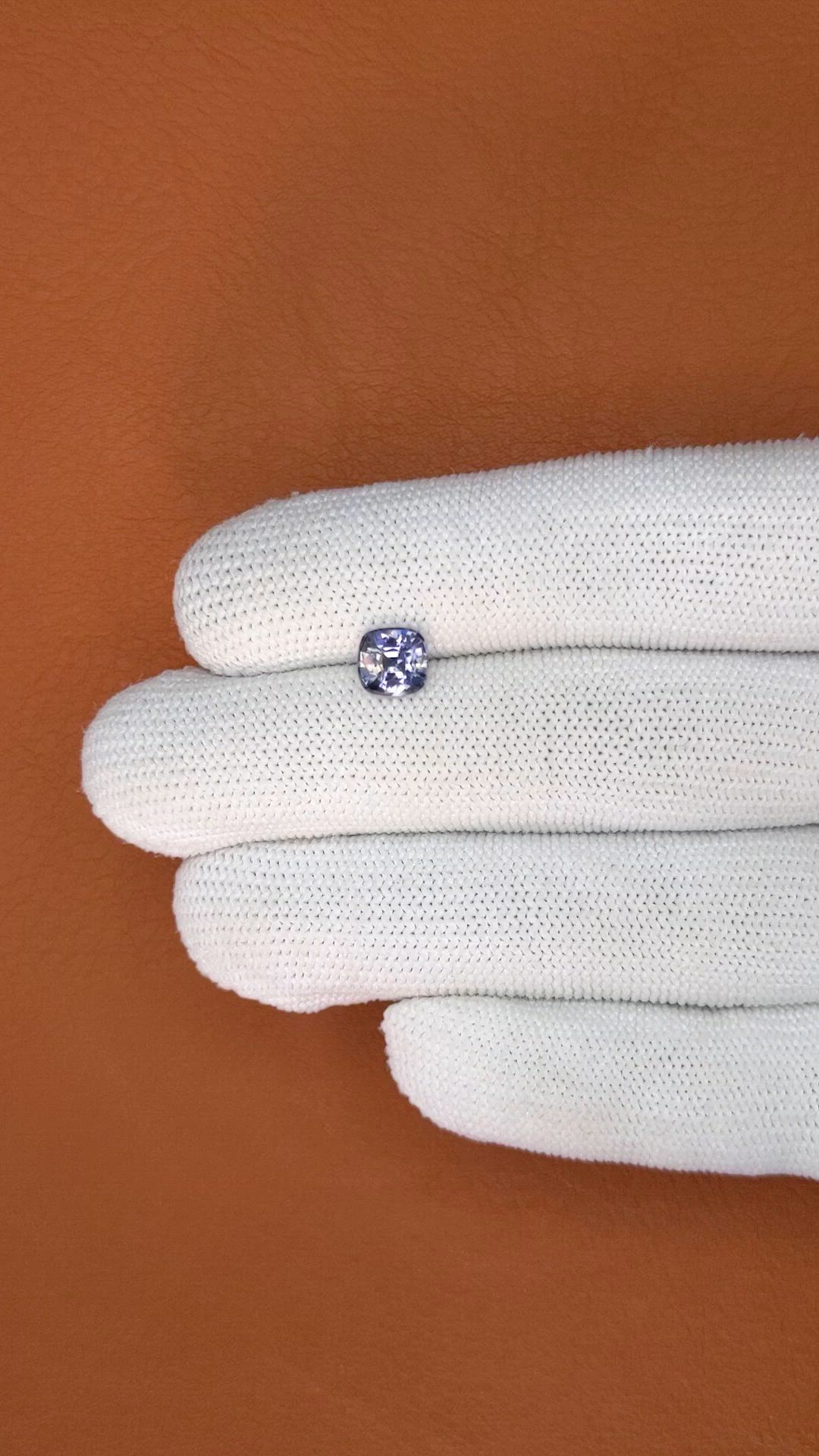 1.49 Ct. Blue Spinel from Ceylon (Sri Lanka) Size Video