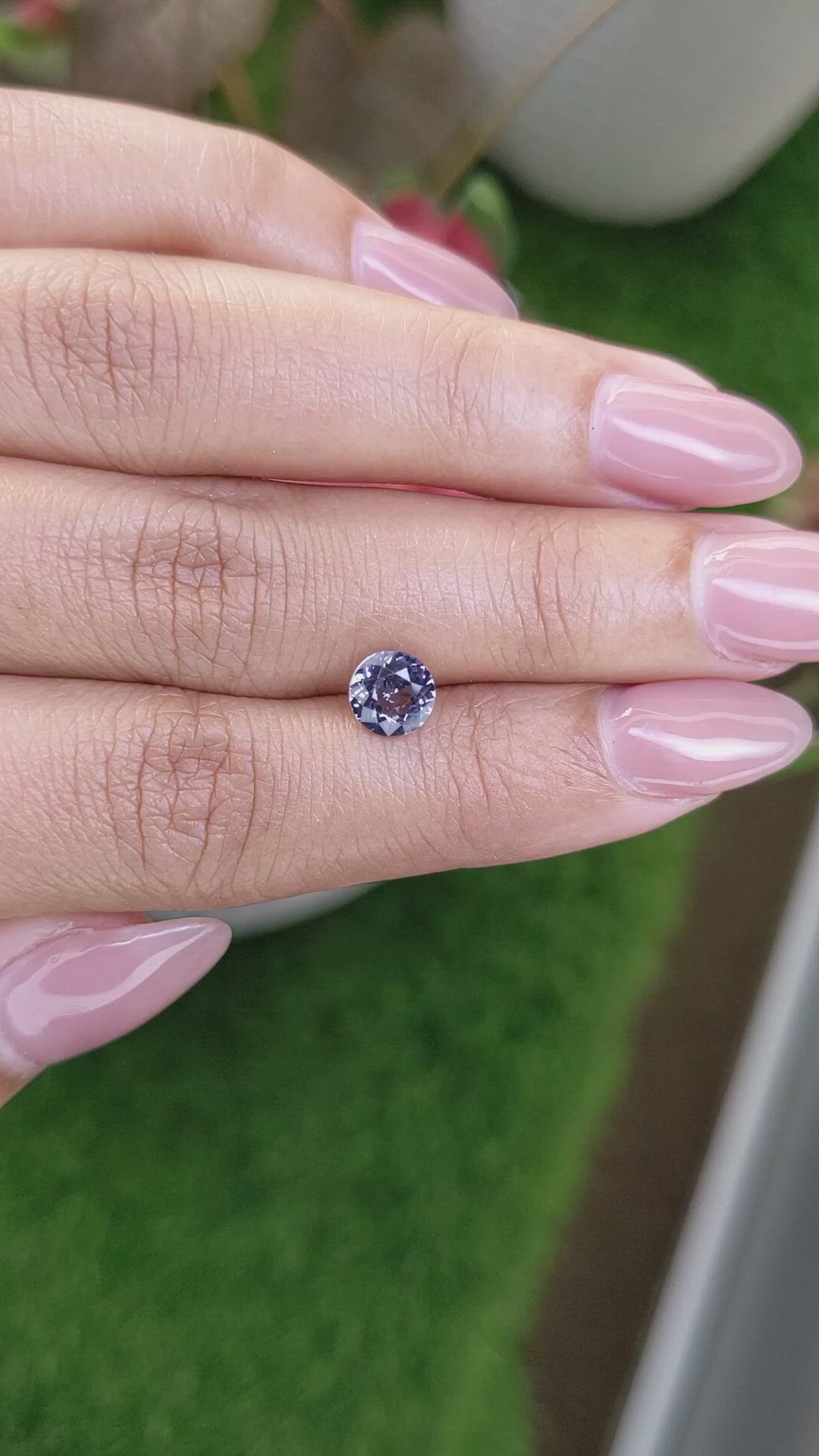 1.08 Ct. Violet Spinel from Ceylon (Sri Lanka) Size Video
