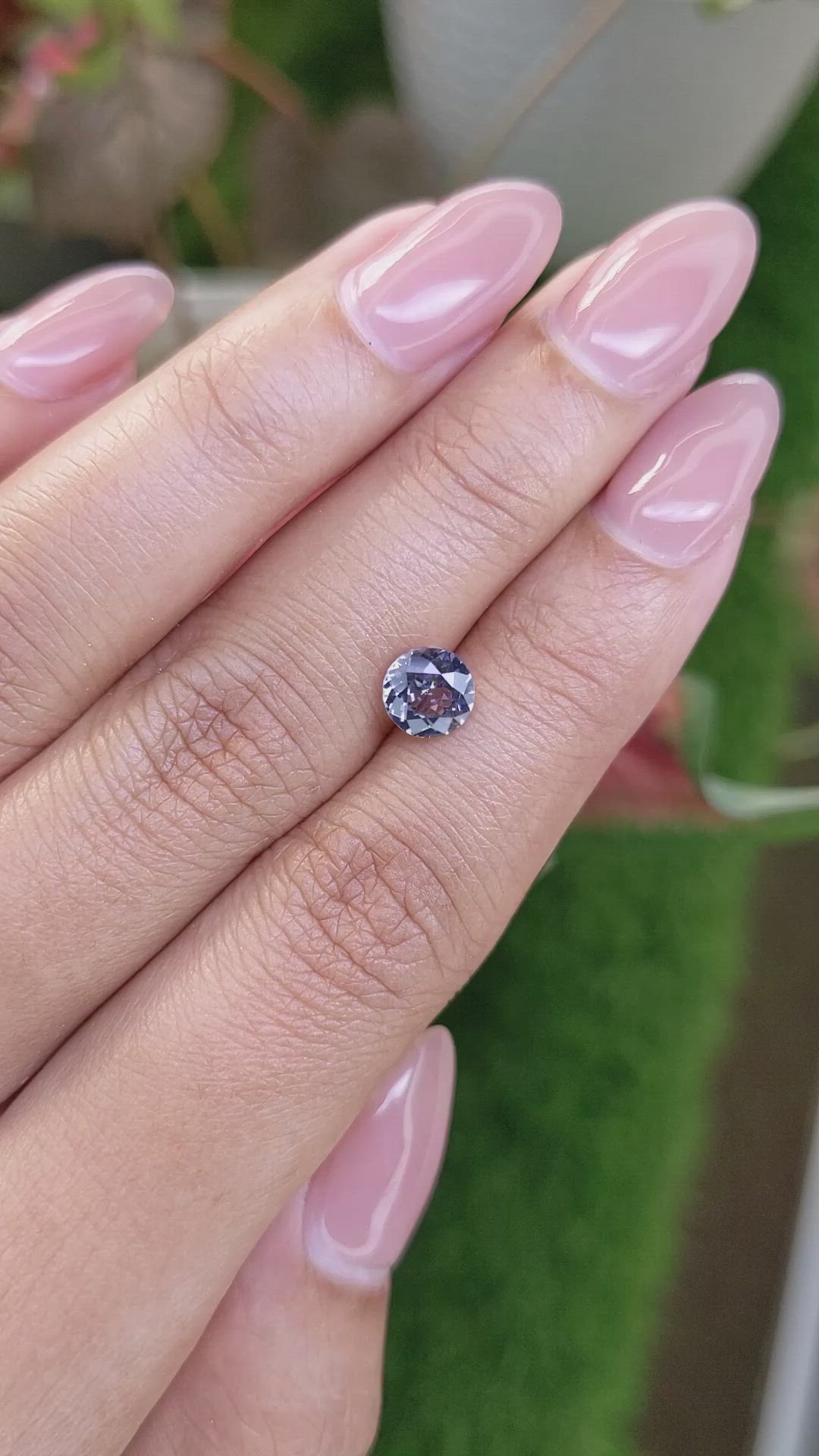 1.08 Ct. Violet Spinel from Ceylon (Sri Lanka) Size Video