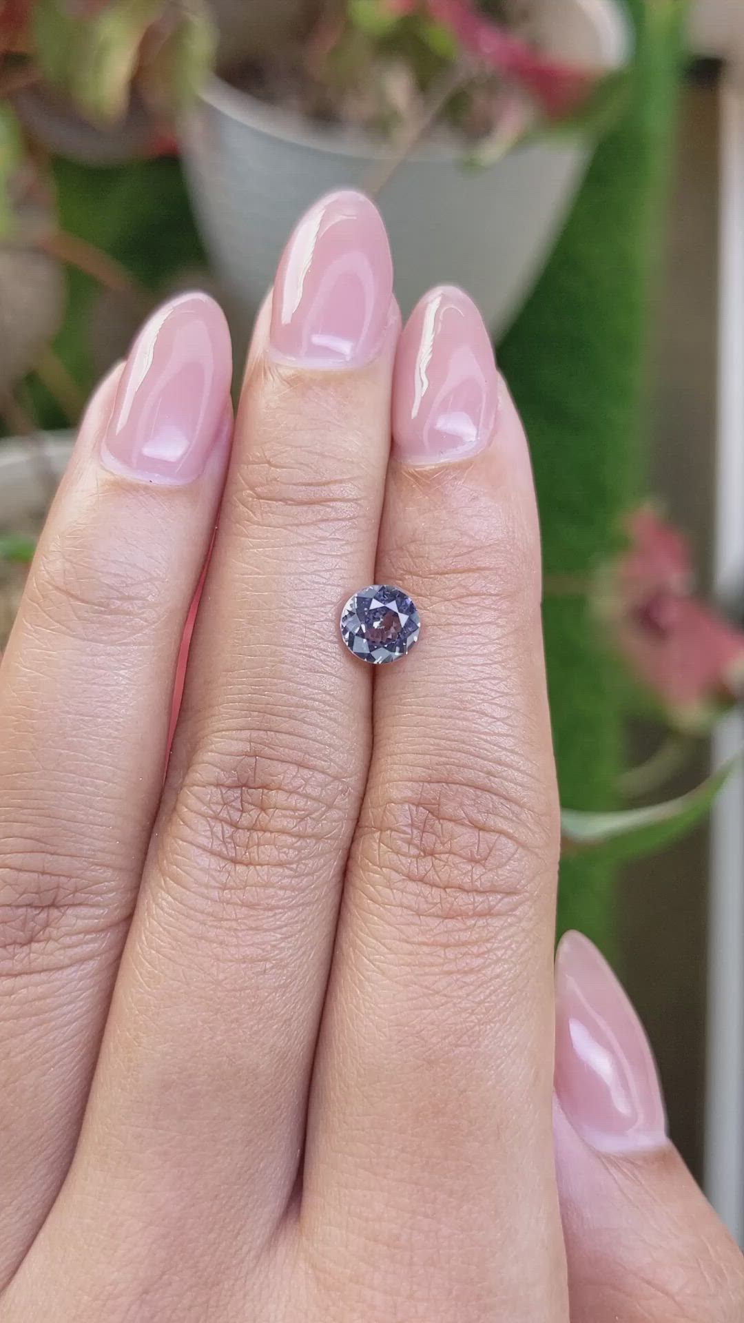 1.08 Ct. Violet Spinel from Ceylon (Sri Lanka) Size Video