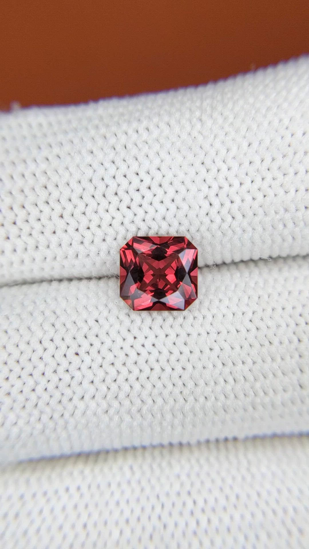 1.52 Ct. Red Garnet from Ceylon (Sri Lanka) Size Video