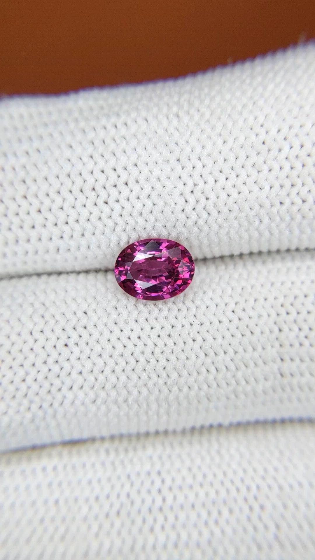 1.19 Ct. Pinkish Purple Garnet from Ceylon (Sri Lanka) Size Video
