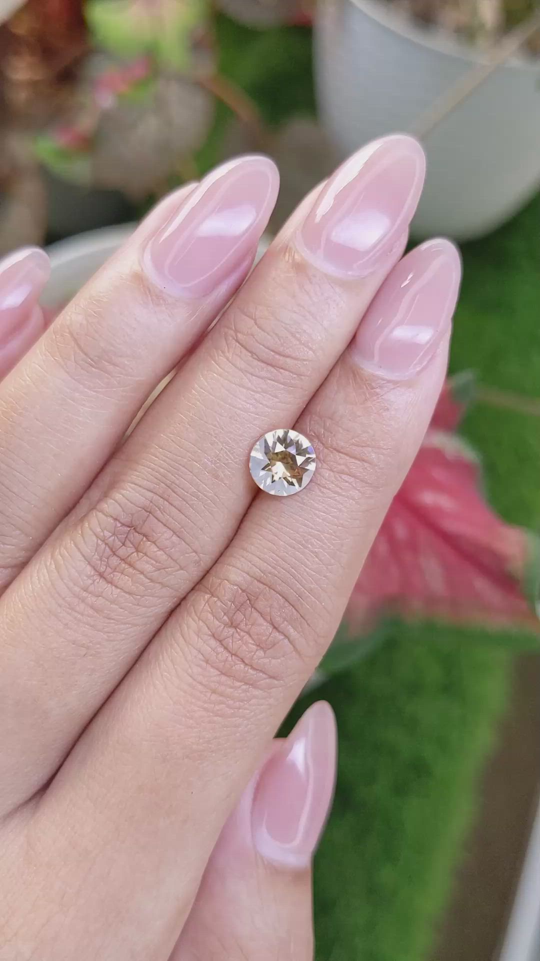1.79 Ct. Brownish Yellow Zircon from Ceylon (Sri Lanka) Size Video