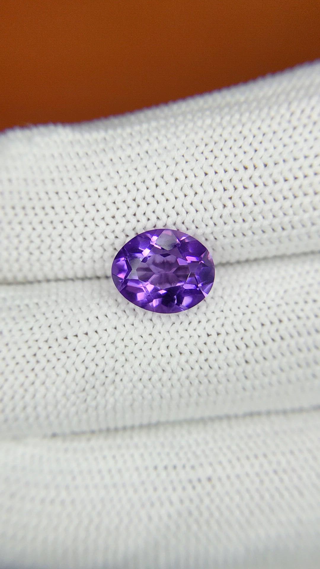 2.43 Ct. Purple Amethyst from Ceylon (Sri Lanka) Size Video