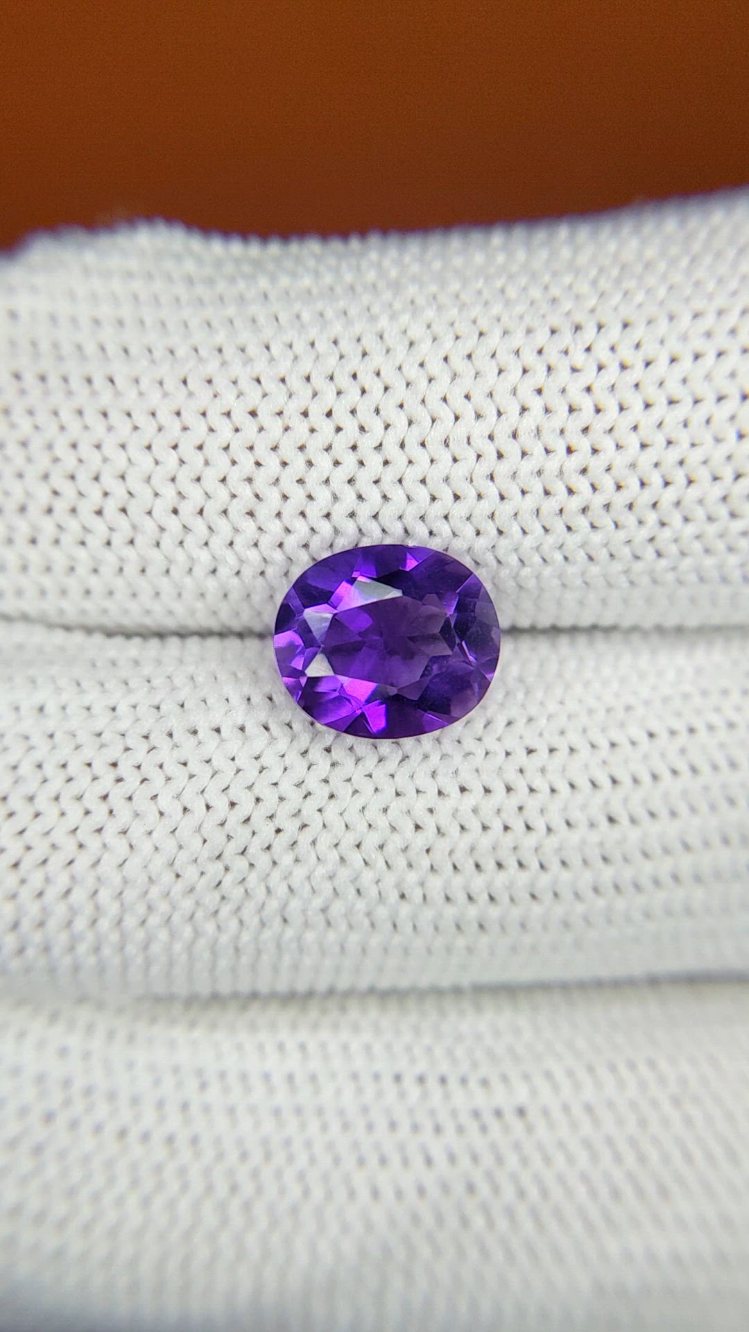 2.18 Ct. Purple Amethyst from Ceylon (Sri Lanka) Size Video