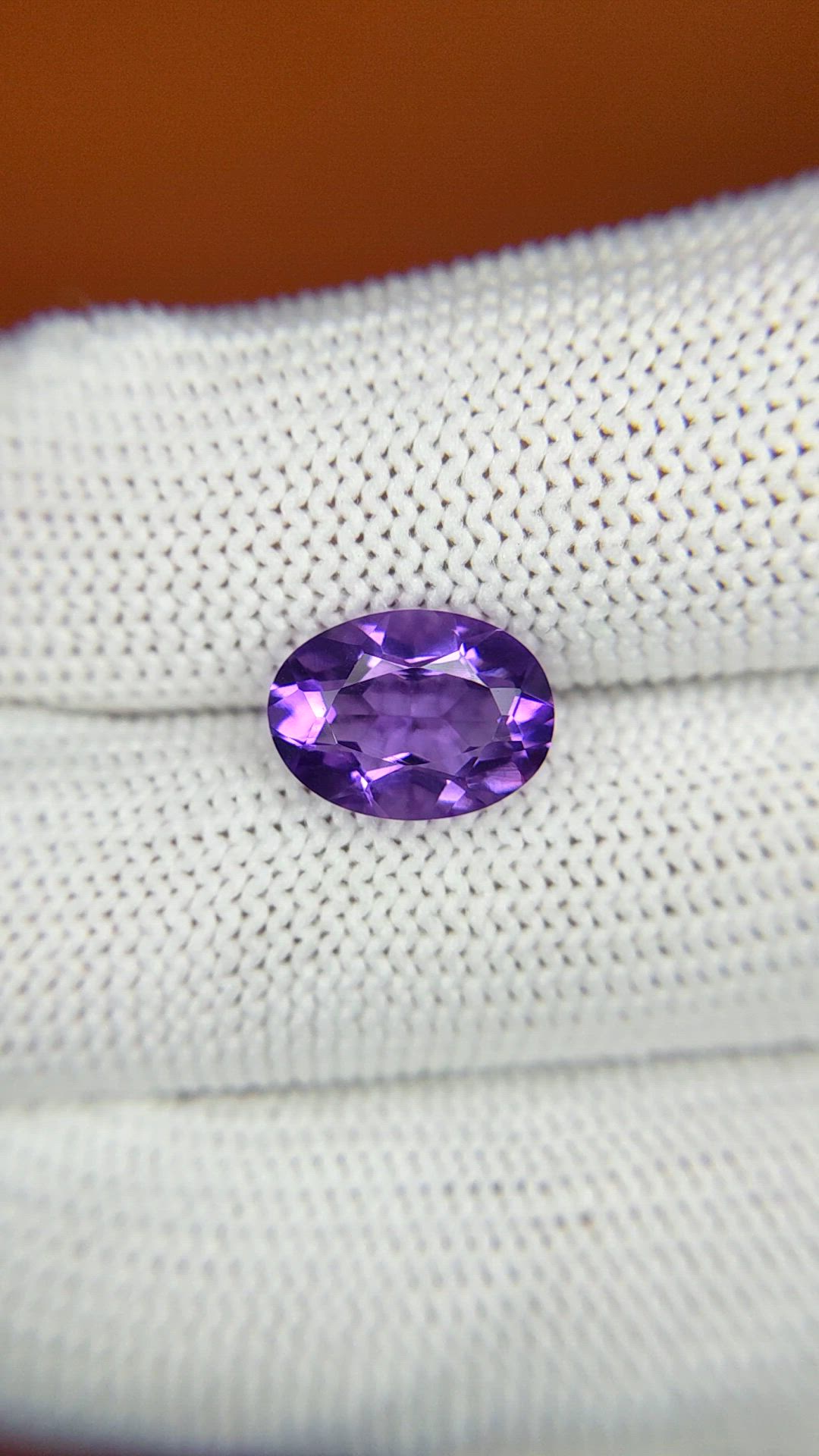 2.37 Ct. Purple Amethyst from Ceylon (Sri Lanka) Size Video