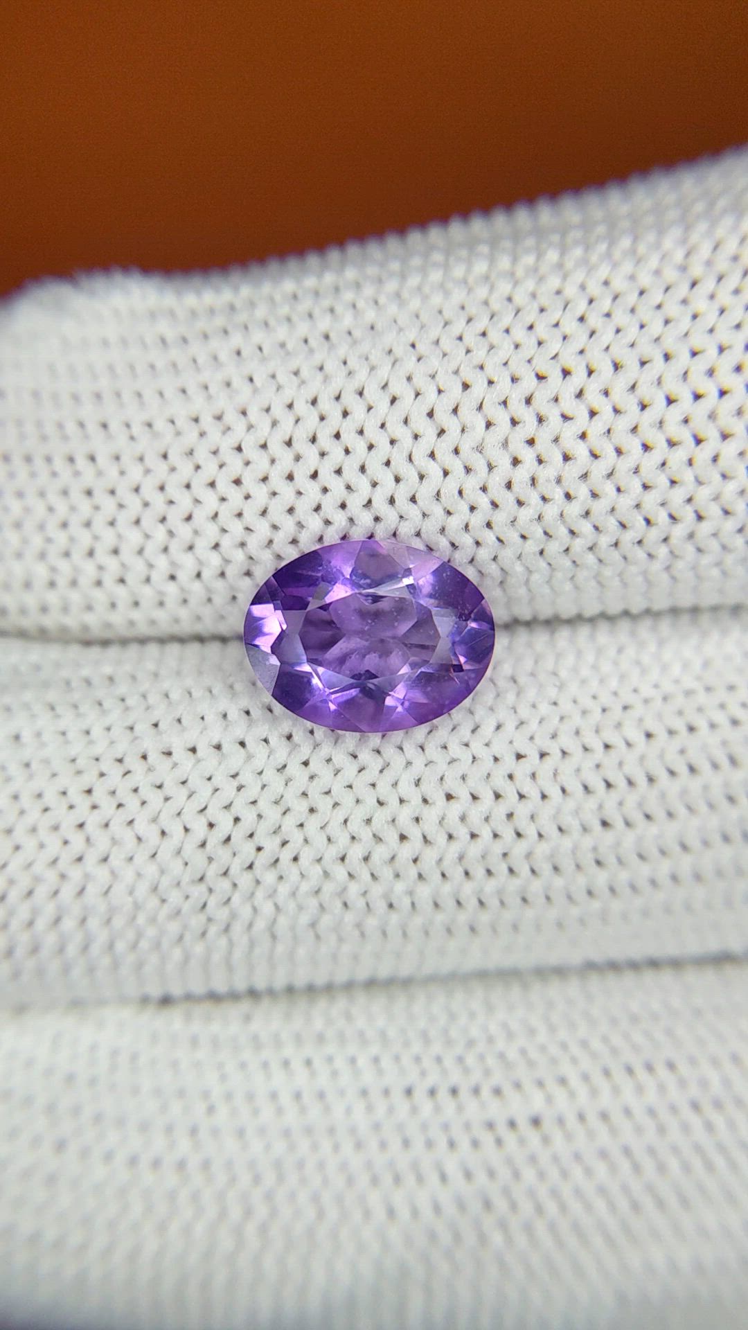 2.08 Ct. Purple Amethyst from Ceylon (Sri Lanka) Size Video