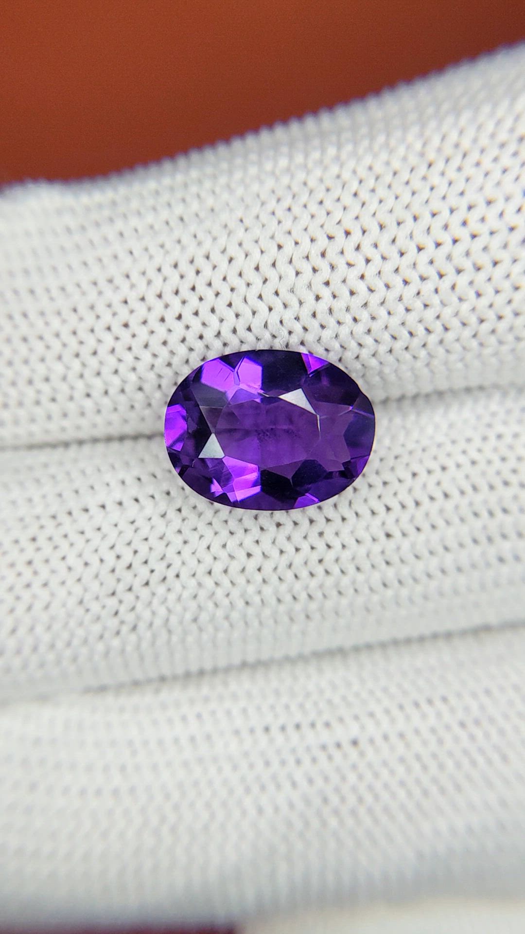 4.01 Ct. Purple Amethyst from Ceylon (Sri Lanka) Size Video