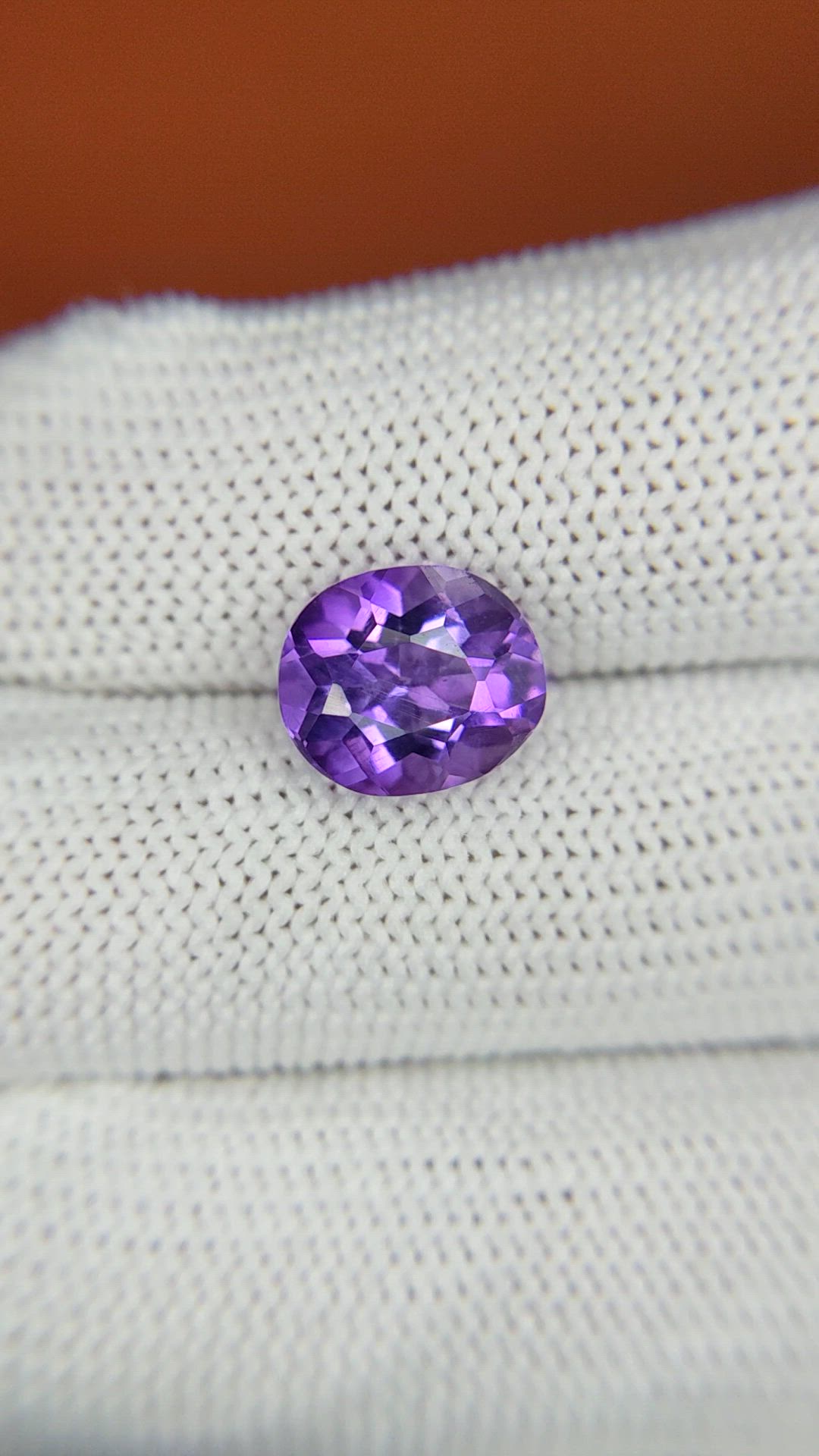 3.14 Ct. Purple Amethyst from Ceylon (Sri Lanka) Size Video