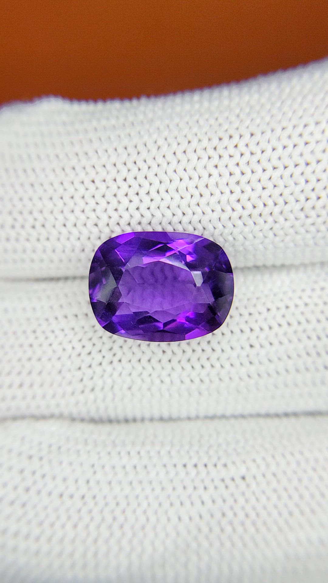 6.46 Ct. Purple Amethyst from Ceylon (Sri Lanka) Size Video