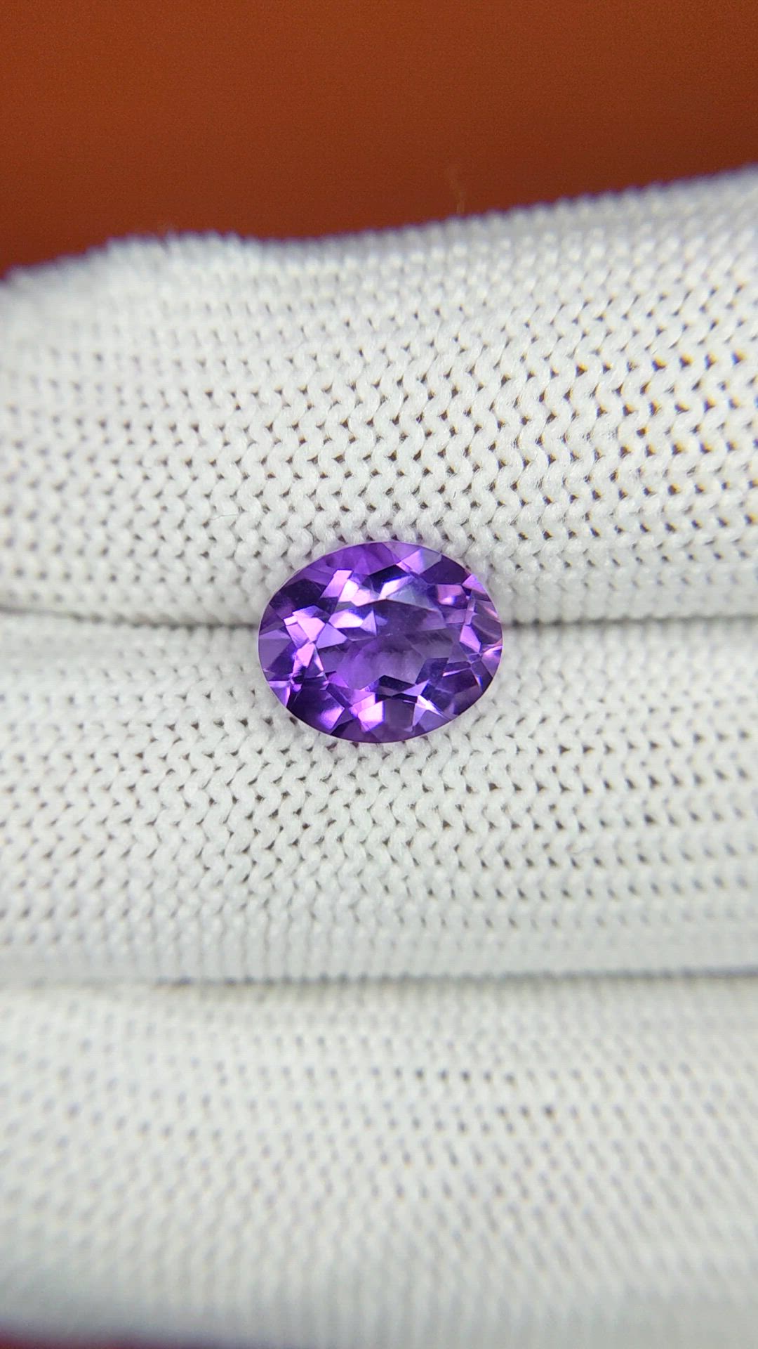 2.45 Ct. Purple Amethyst from Ceylon (Sri Lanka) Size Video