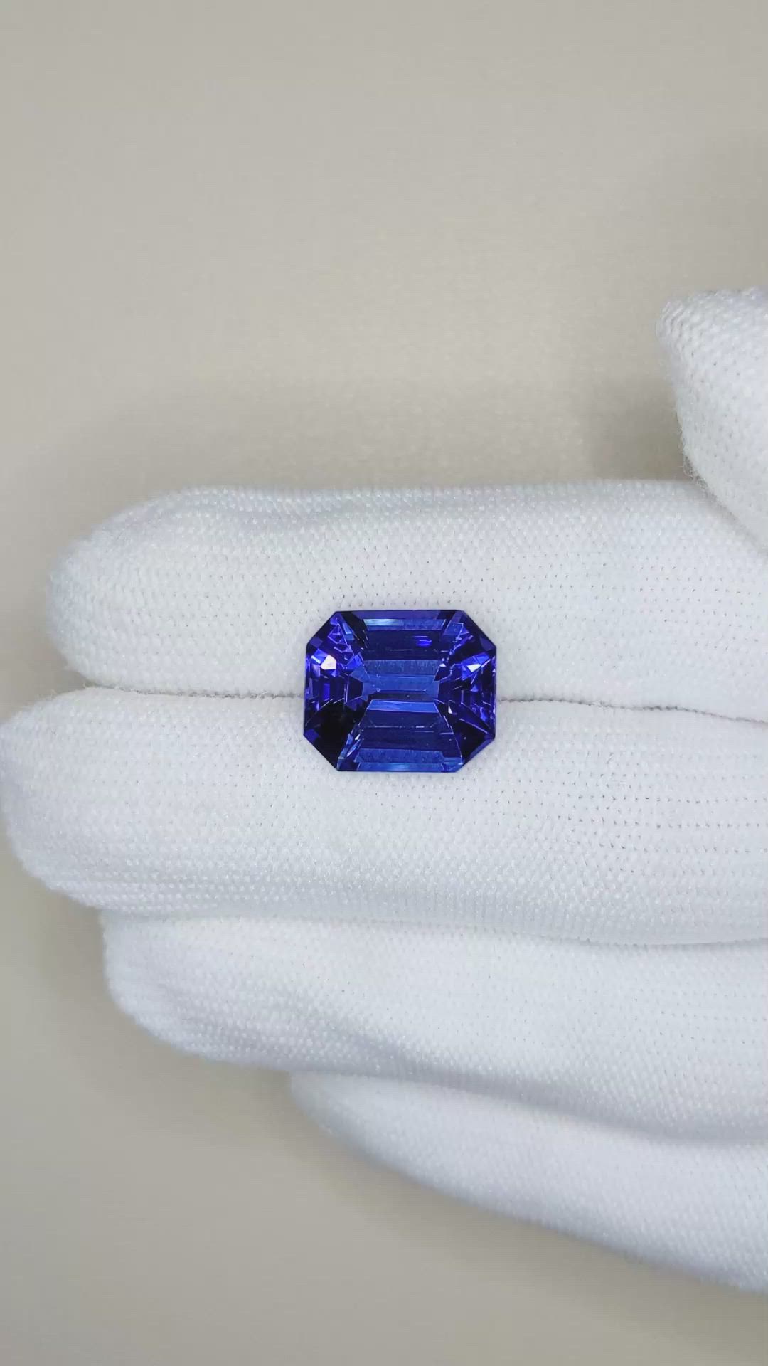9.70 Ct. Blue Tanzanite from Tanzania Size Video