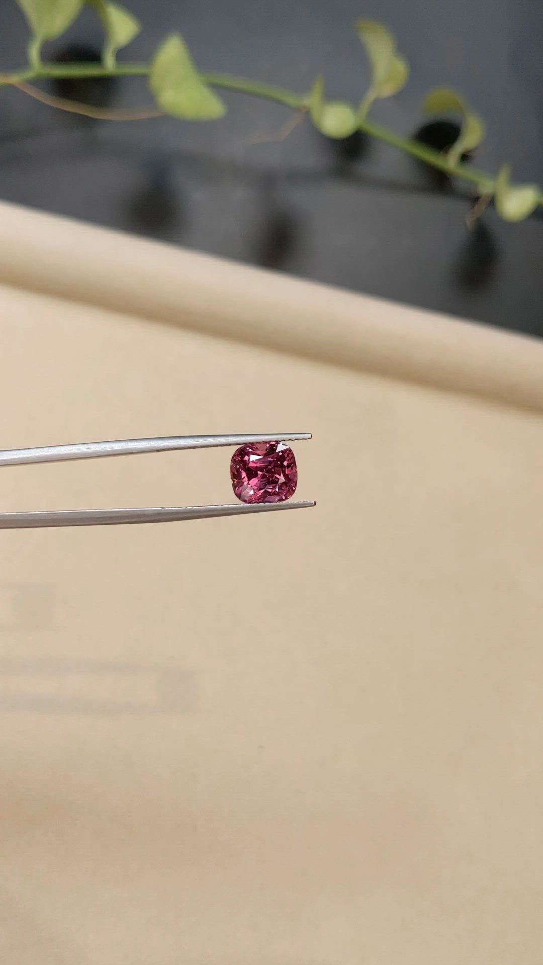 4.54 Ct. Purplish Pink Spinel from Ceylon (Sri Lanka) Size Video