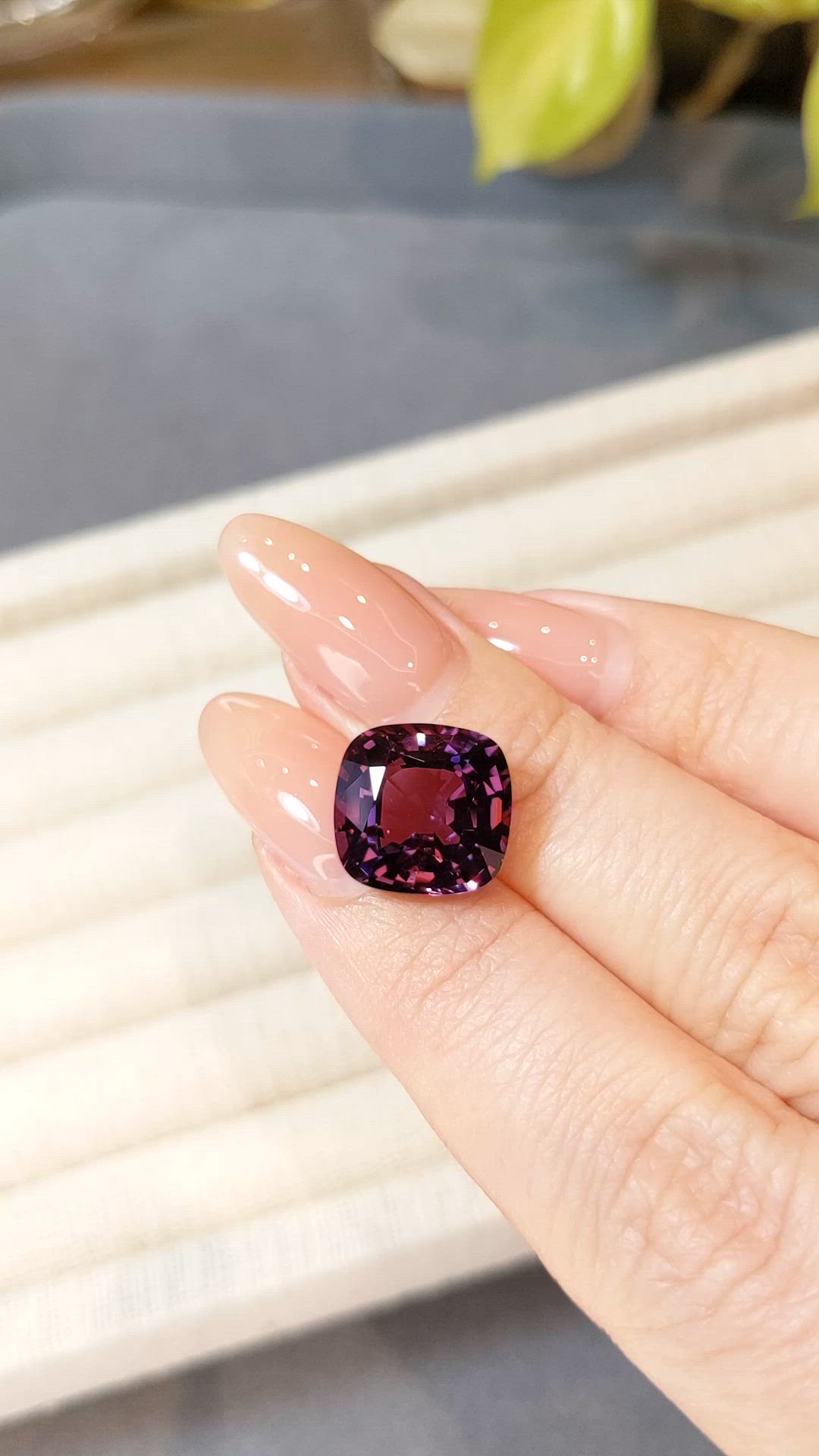 8.63 Ct. Purple Spinel from Ceylon (Sri Lanka) Size Video