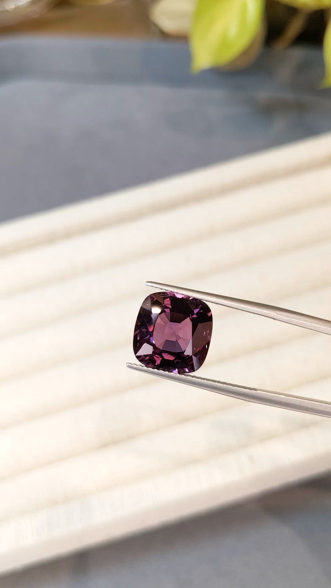8.63 Ct. Purple Spinel from Ceylon (Sri Lanka) Size Video