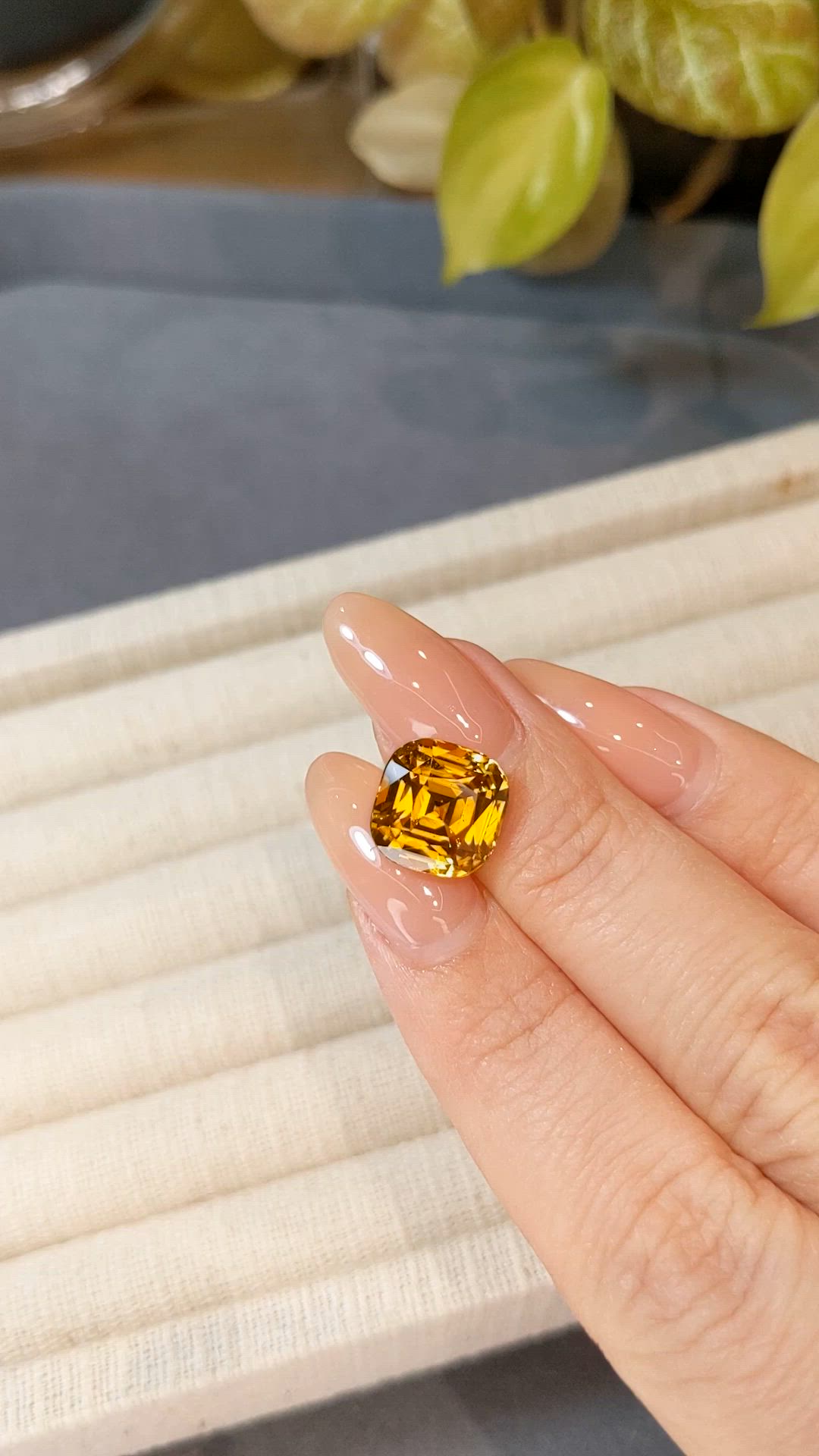 9.15 Ct. Brownish Orange Zircon from Brazil Size Video