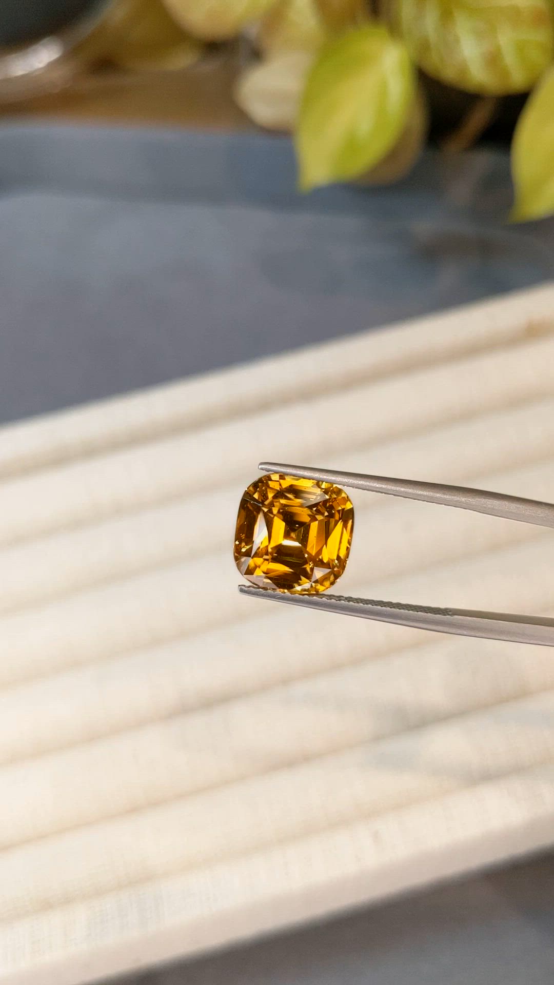 9.15 Ct. Brownish Orange Zircon from Brazil Size Video
