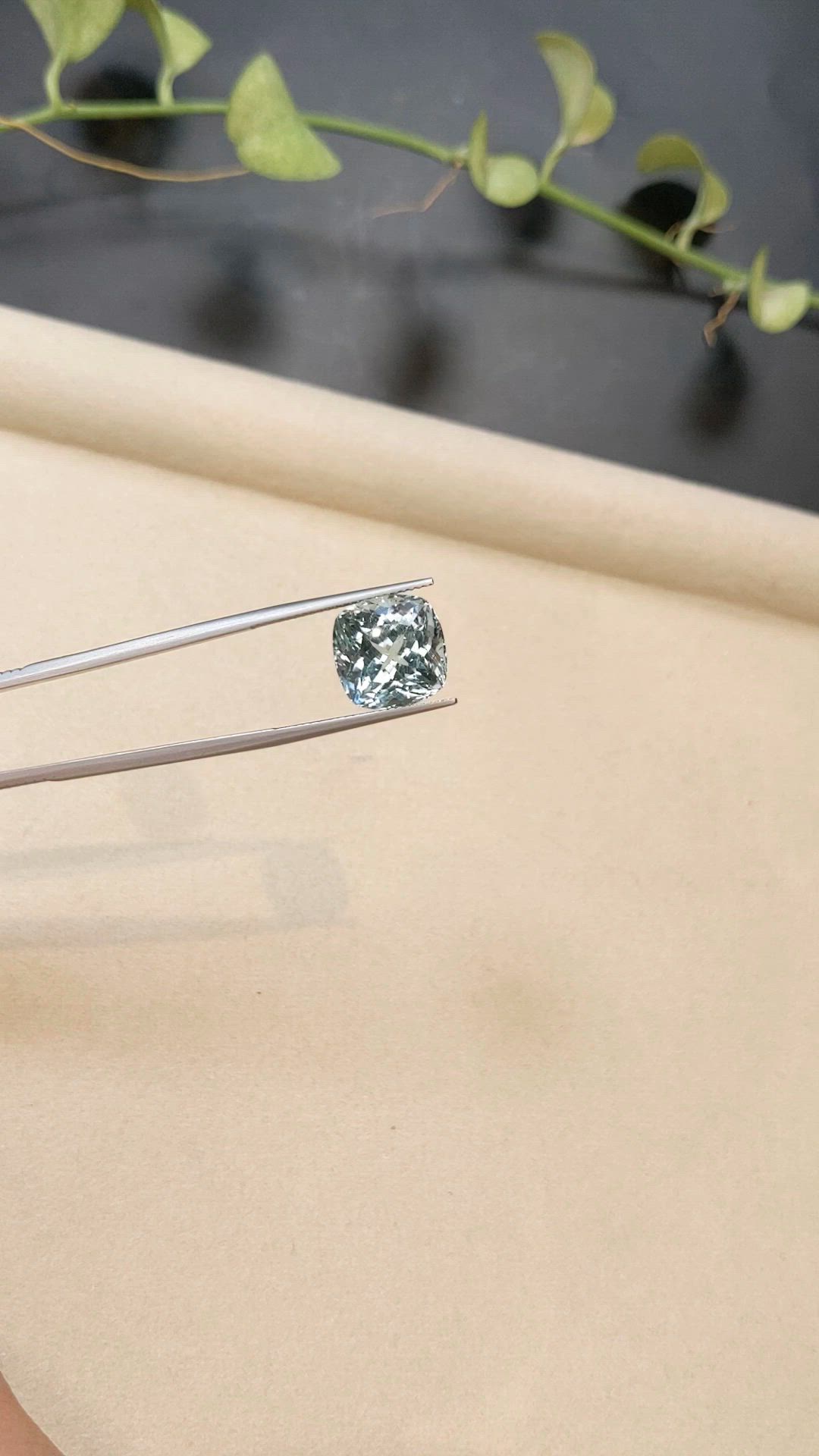 9.30 Ct. Greenish Blue Aquamarine from Brazil Size Video