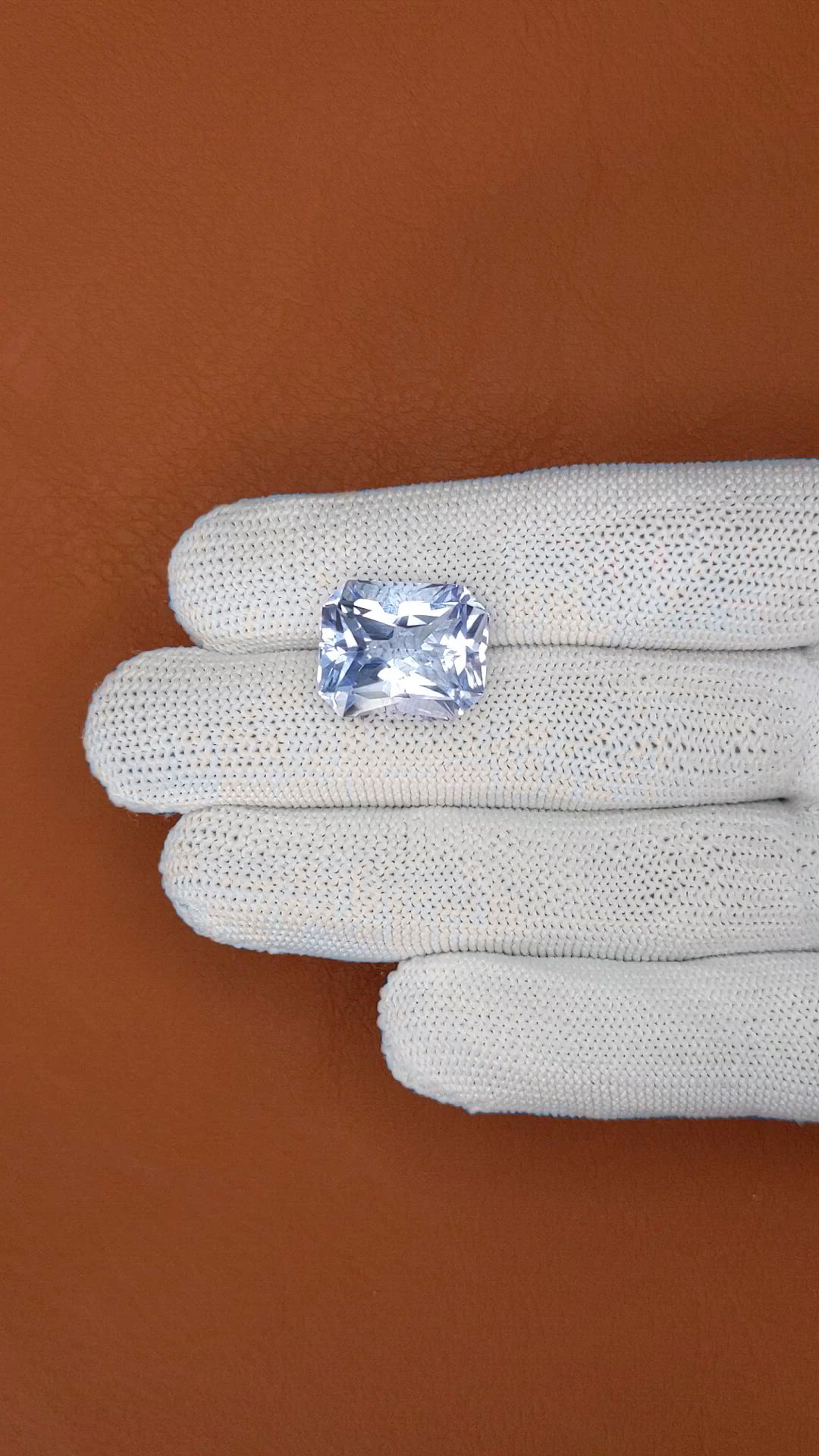13.63 Ct. Blue Quartz from Brazil Size Video
