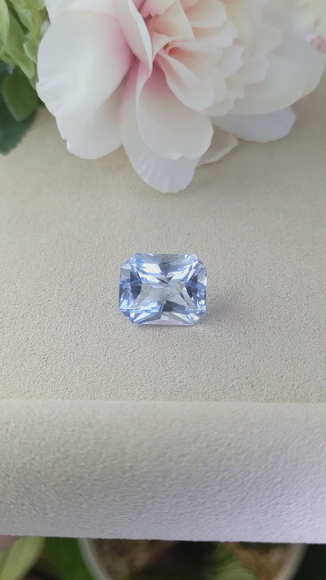 13.63 Ct. Blue Quartz from Brazil Size Video