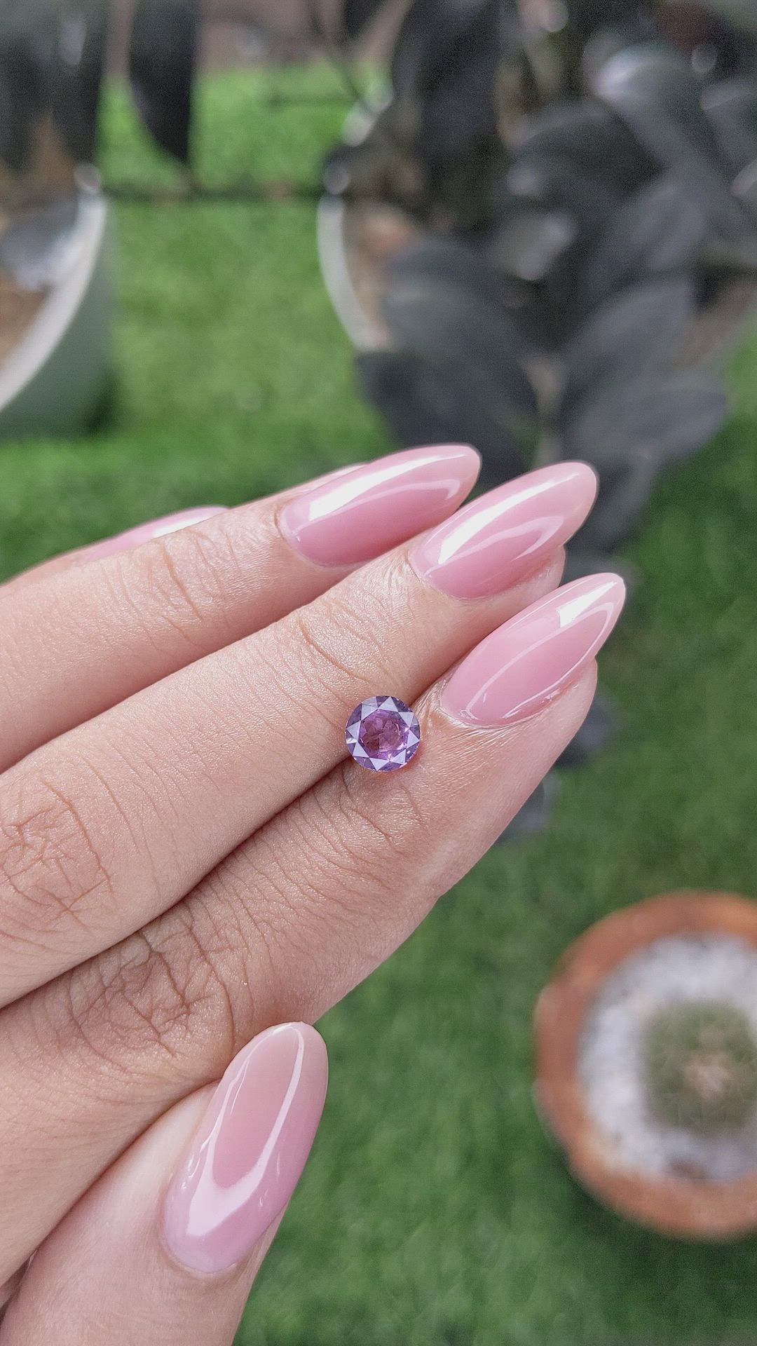 0.95 Ct. Purple Spinel from Ceylon (Sri Lanka) Size Video