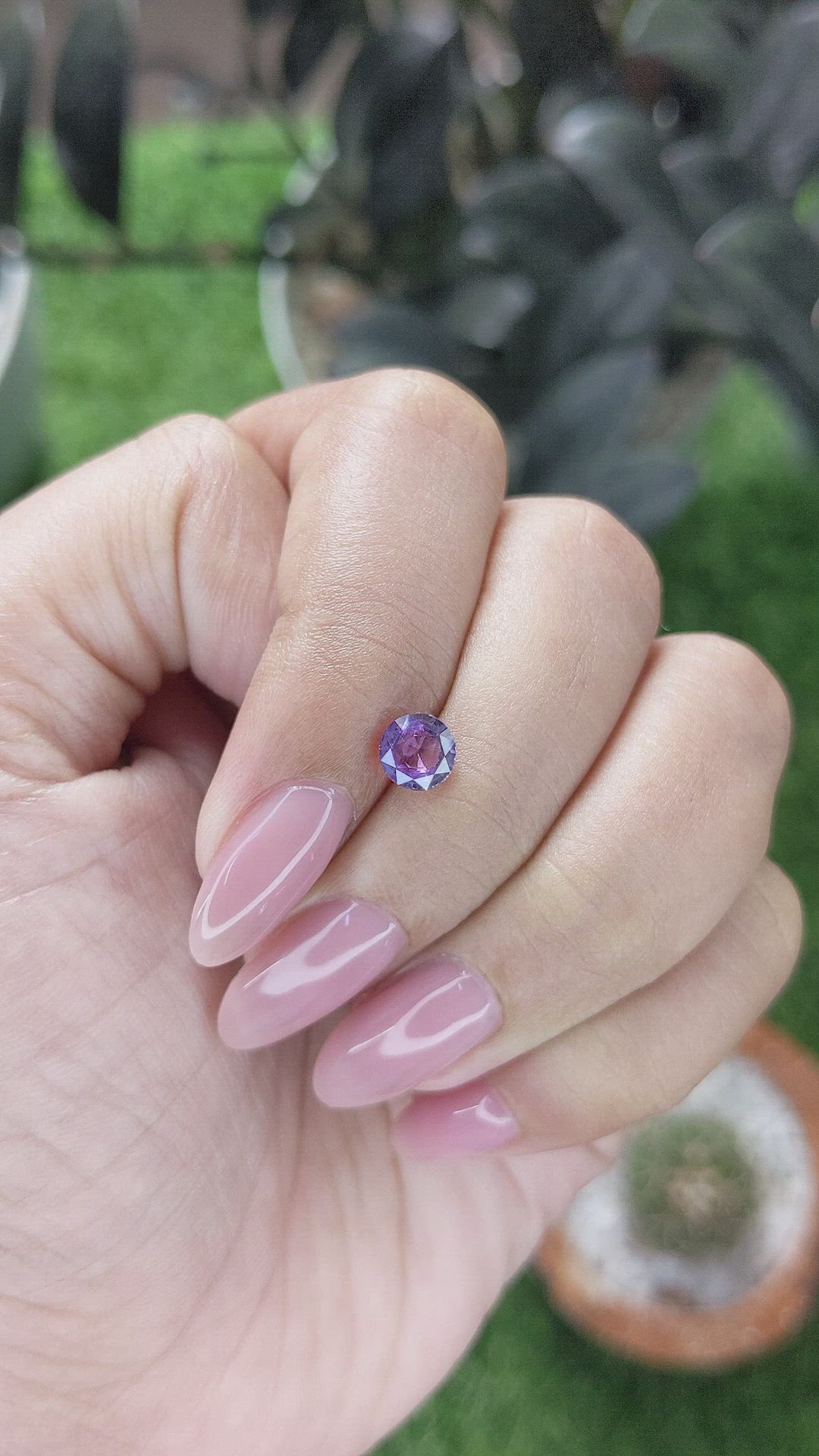 0.95 Ct. Purple Spinel from Ceylon (Sri Lanka) Size Video