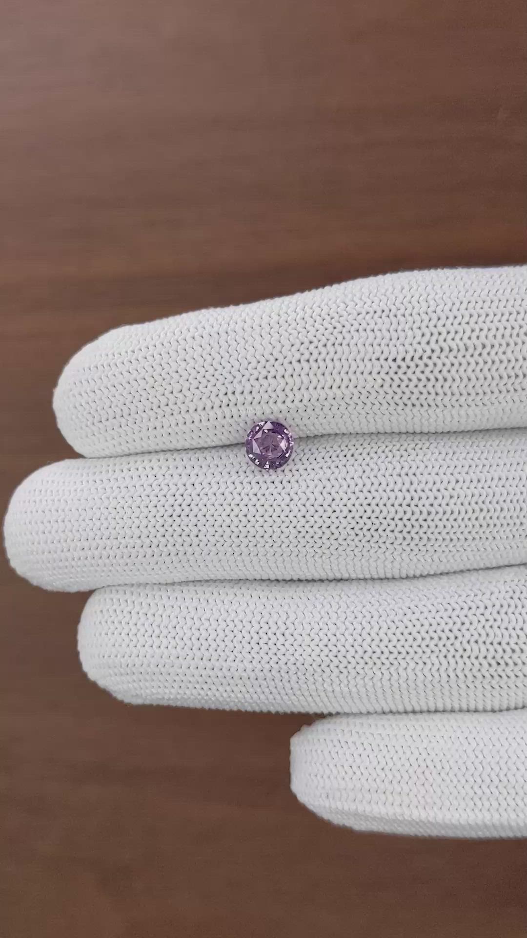 0.95 Ct. Purple Spinel from Ceylon (Sri Lanka) Size Video