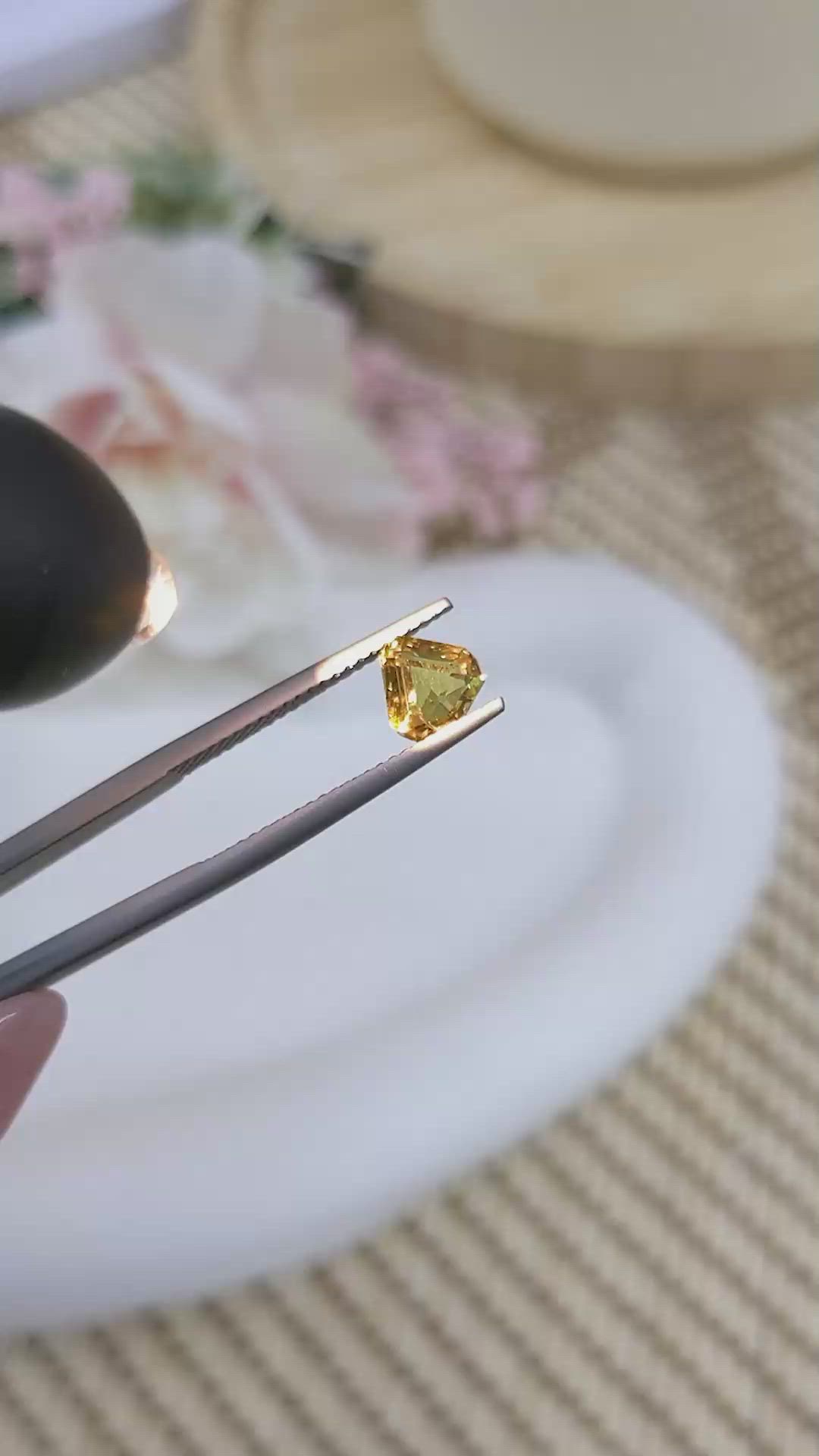 1.30 Ct. Alexandrite from Ceylon (Sri Lanka) Size Video